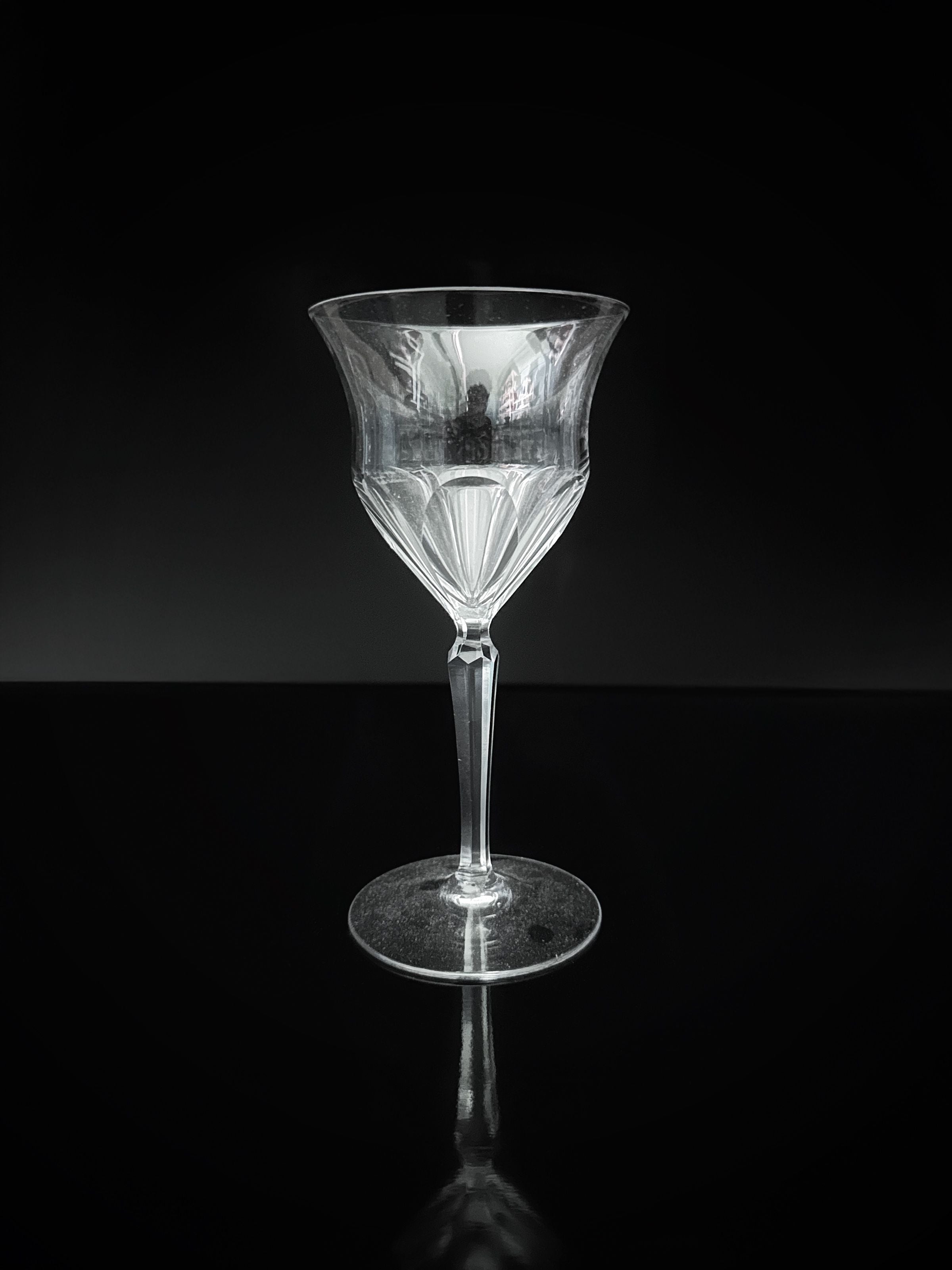 9 Hand Cut Crystal Wine Glasses by Dodo Vintage | The Oblist