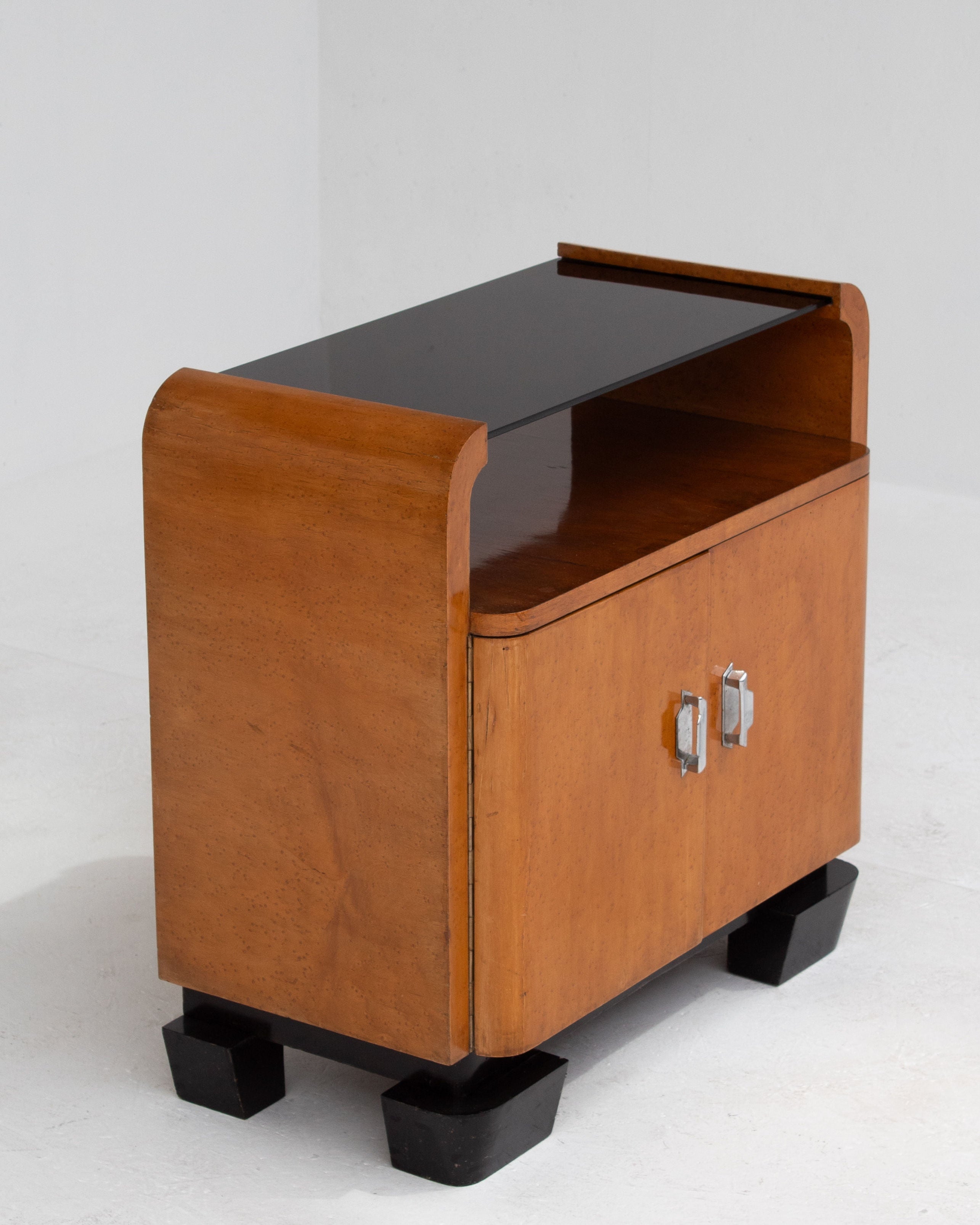 Set of 2 Art Deco Night Stands - Bed side Cabinet