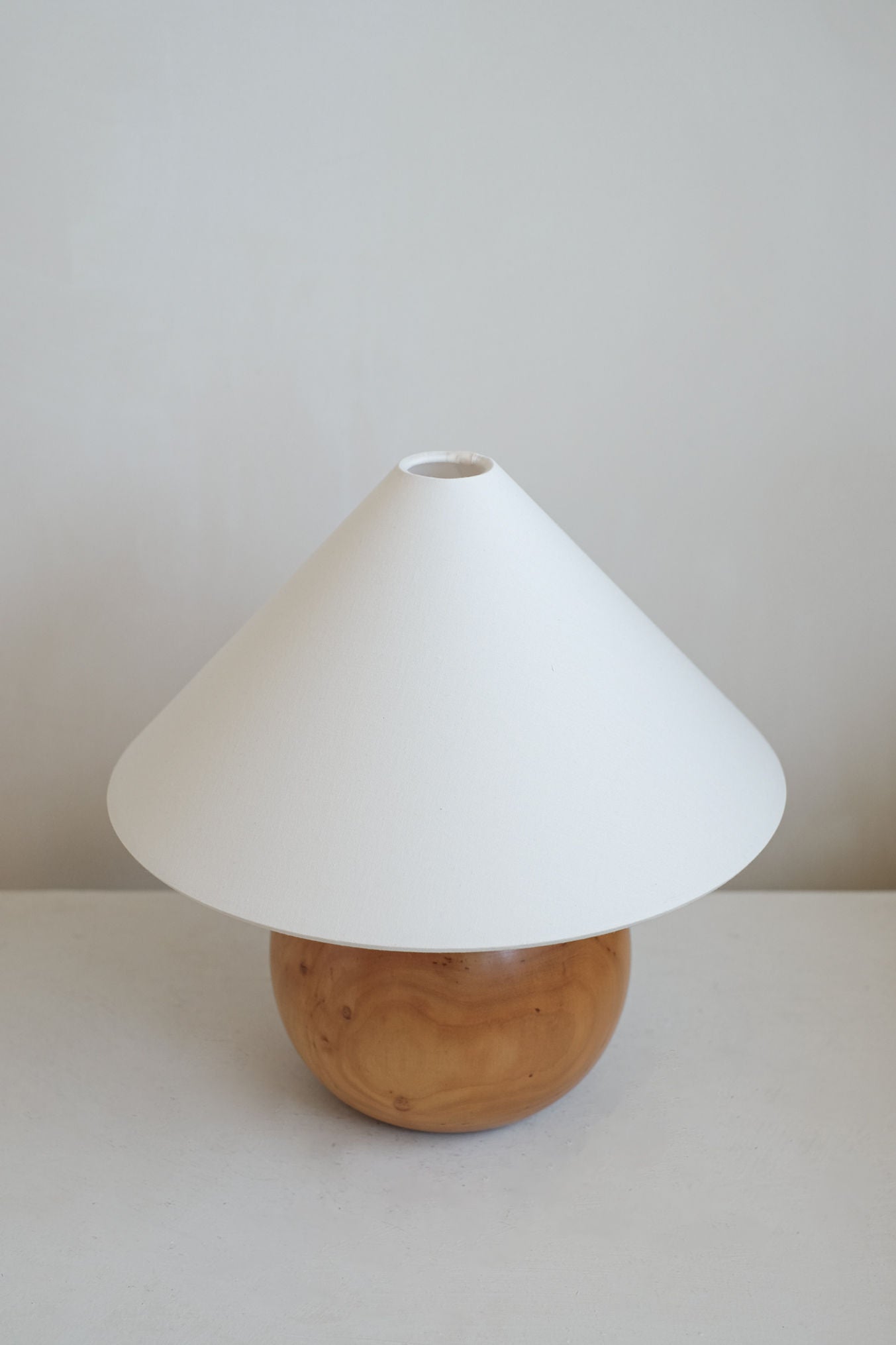 Wooden table lamp