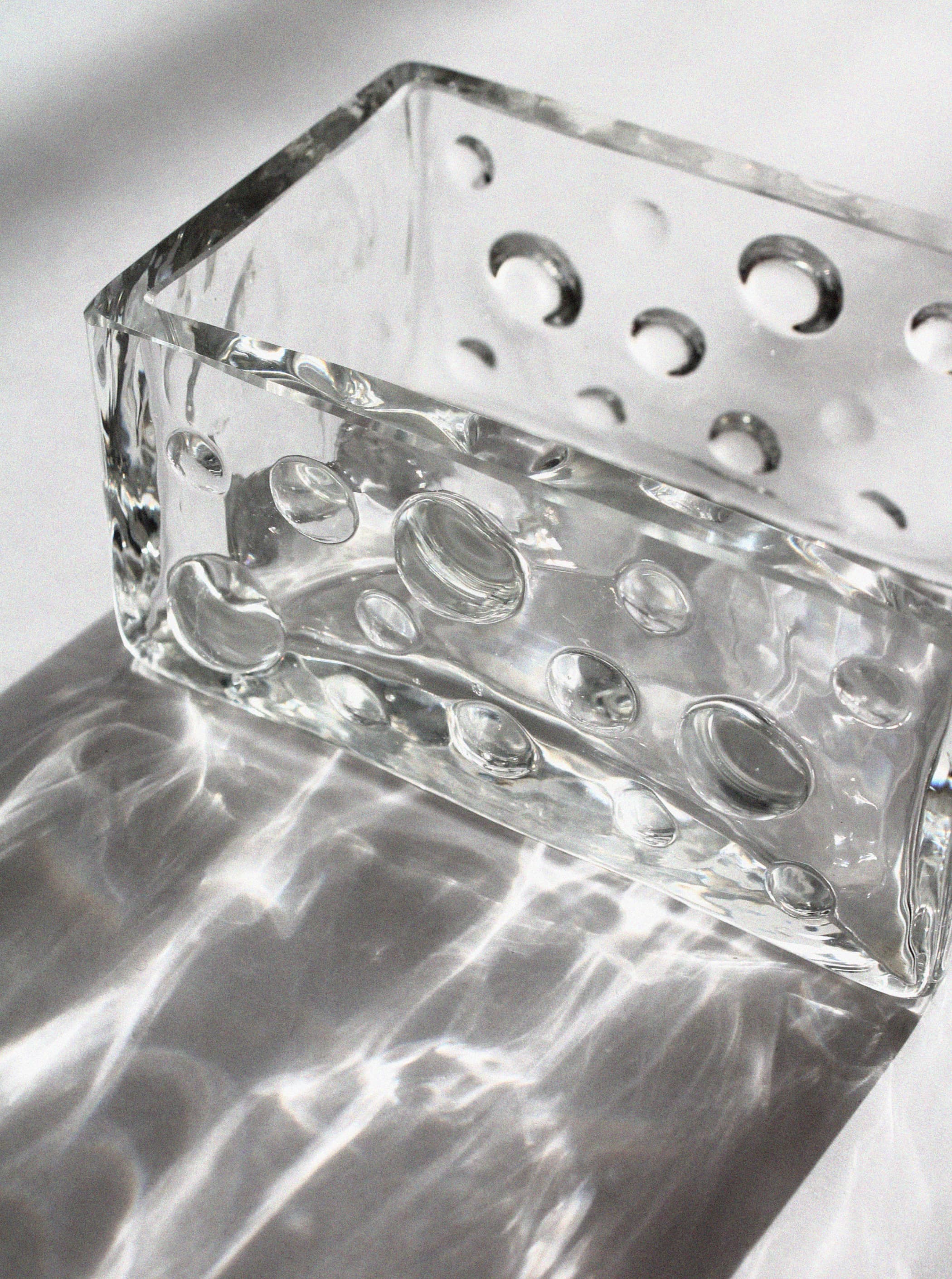 Mid-Century Erich Jachmann Crystal Bubble Bowl