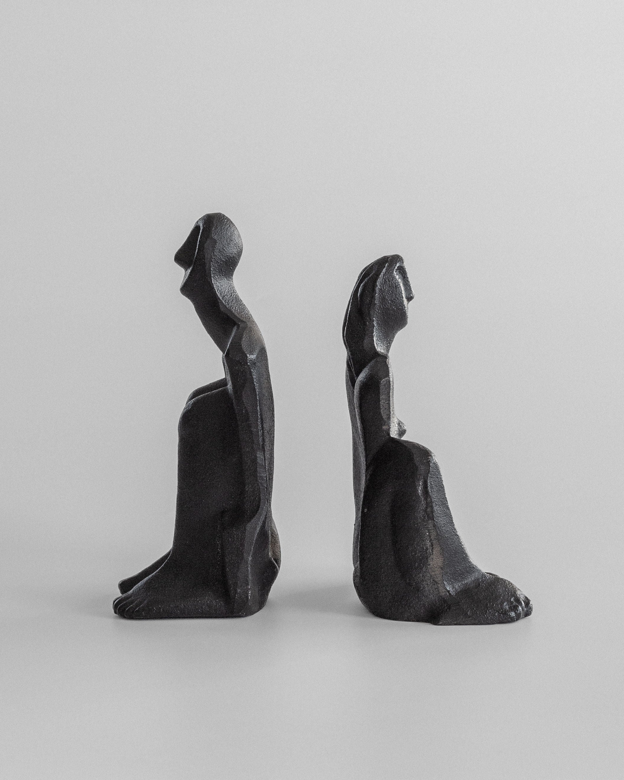 Male and Female Sculptures by Marita Norin