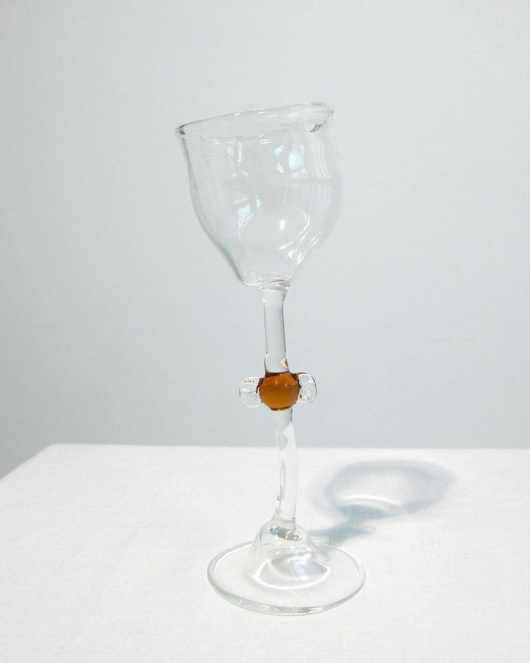 Mouth Blown 'Candy' Wine Glasses