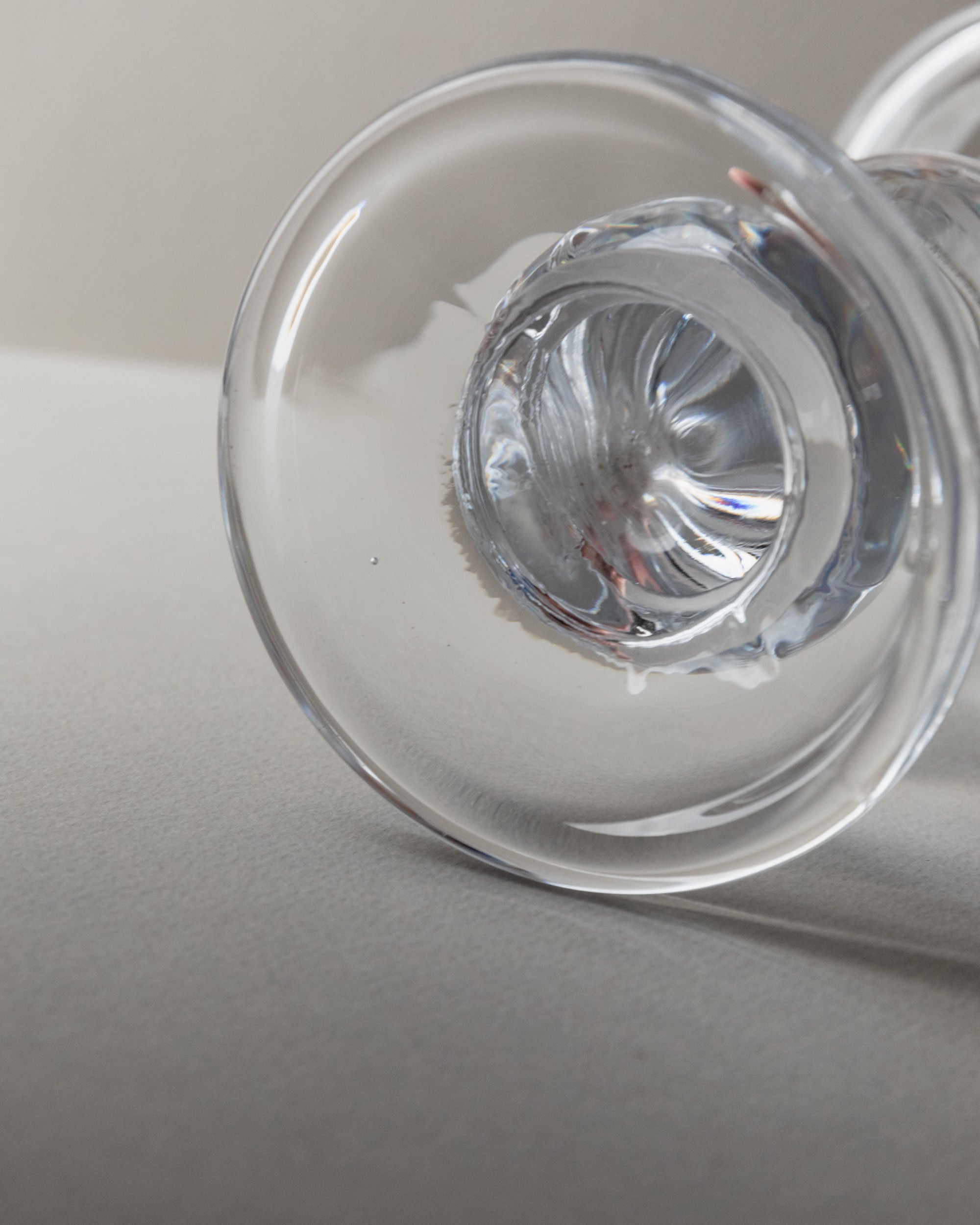 Bougeoirs en verre, Italie années 1990