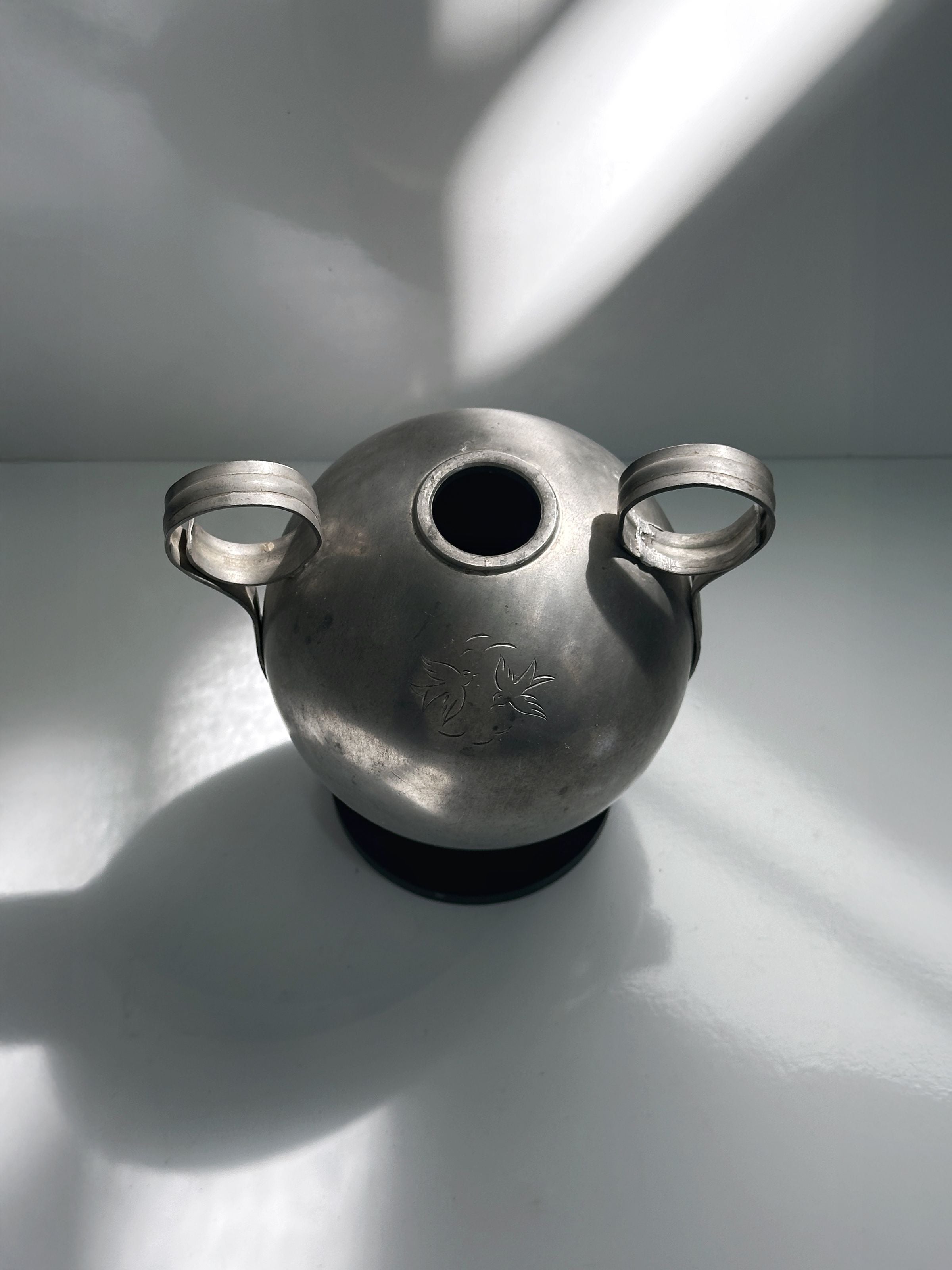 Swedish Art Deco Solifleur Tin Vase - 1930s