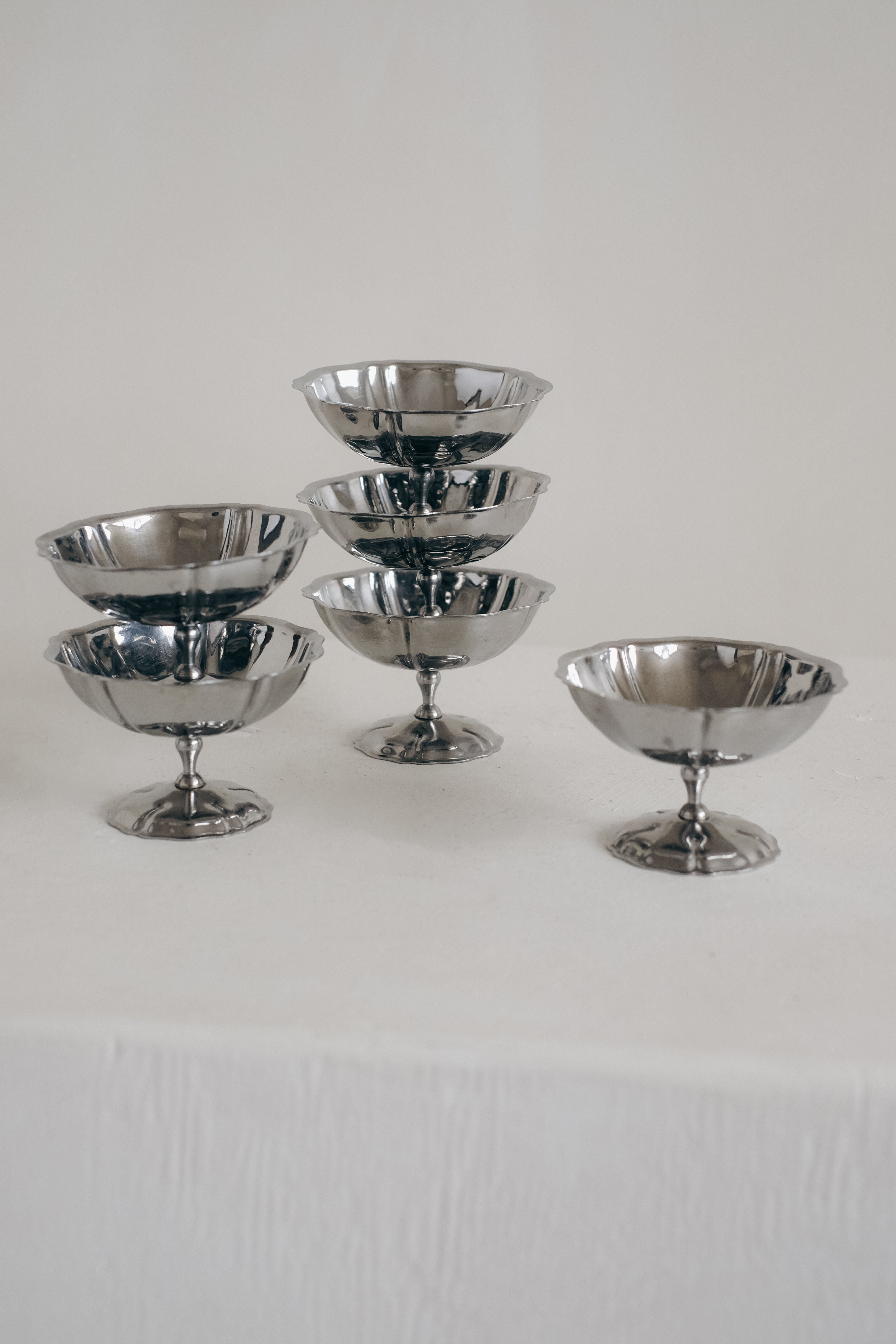 Set of Six Ice Coupes