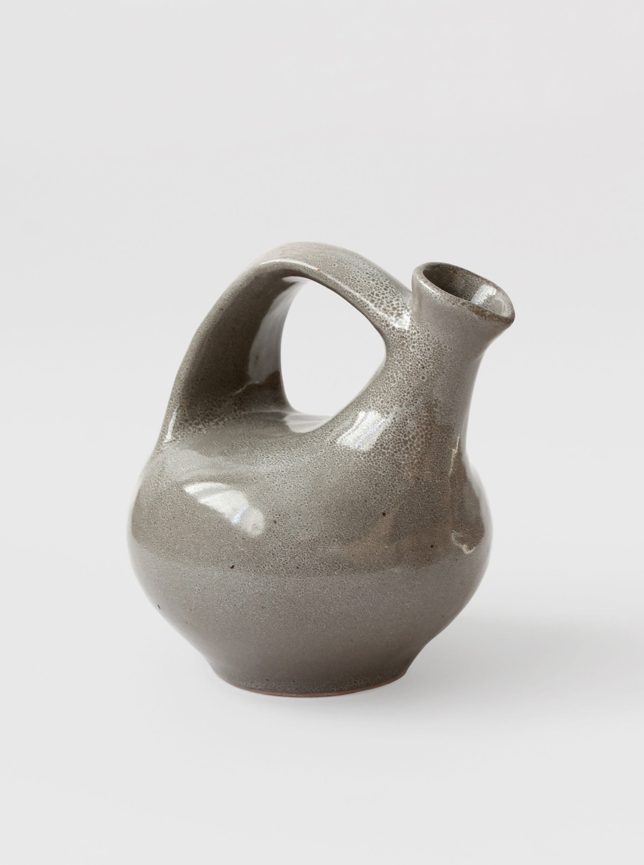 Mid-Century Ceramic Grey Jug