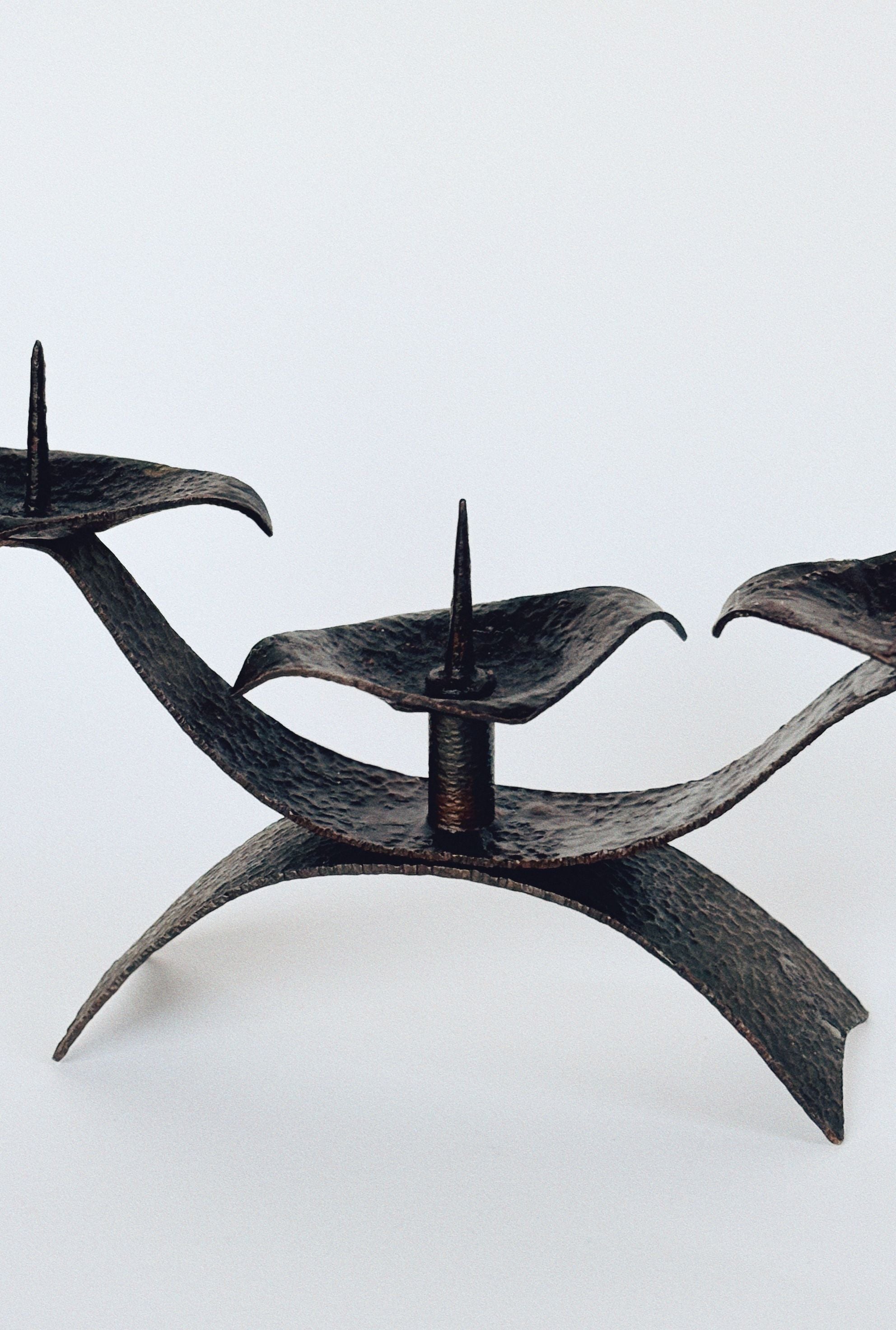 3 Arm Metal Candleholder