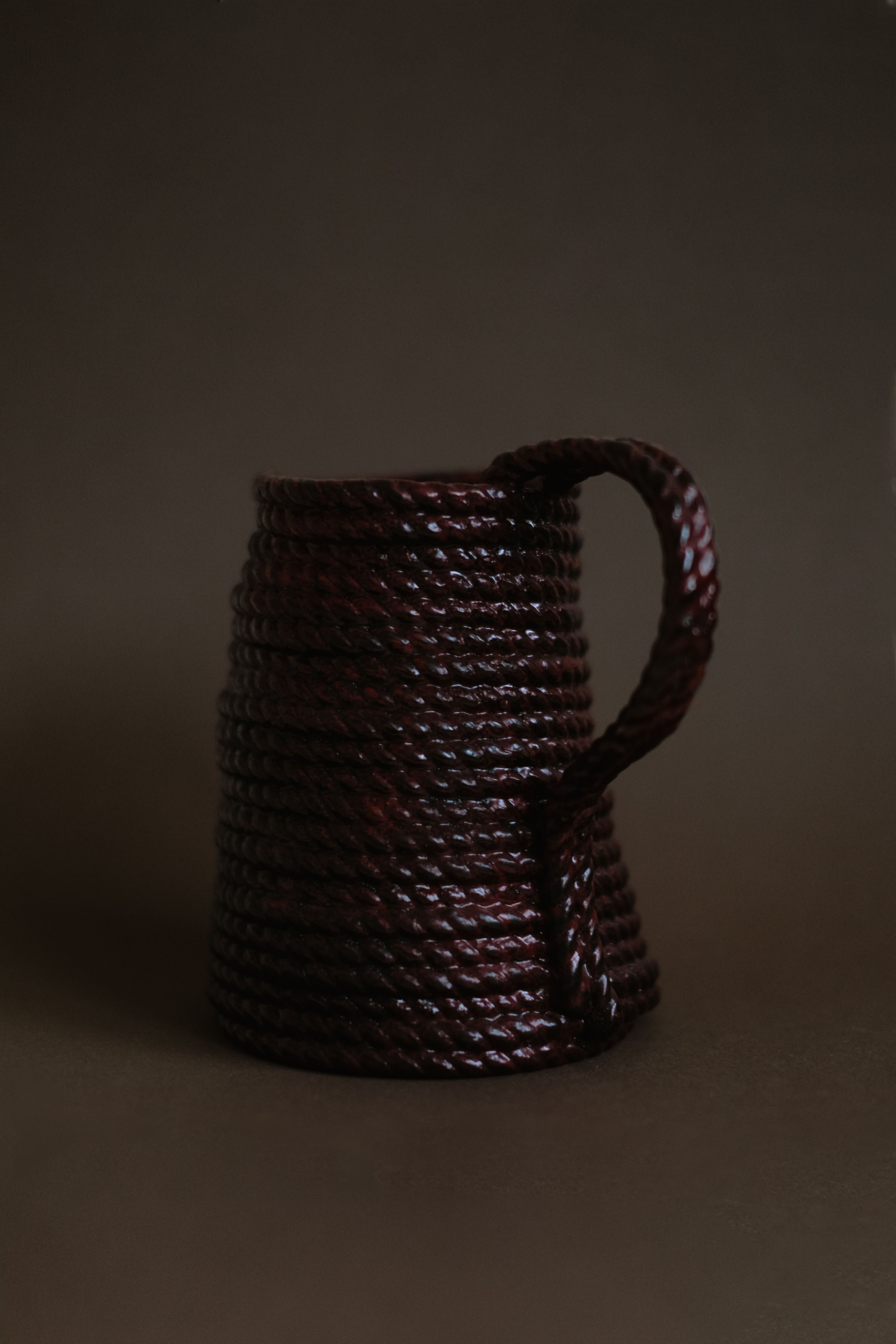 Handmade Burgundy Vase