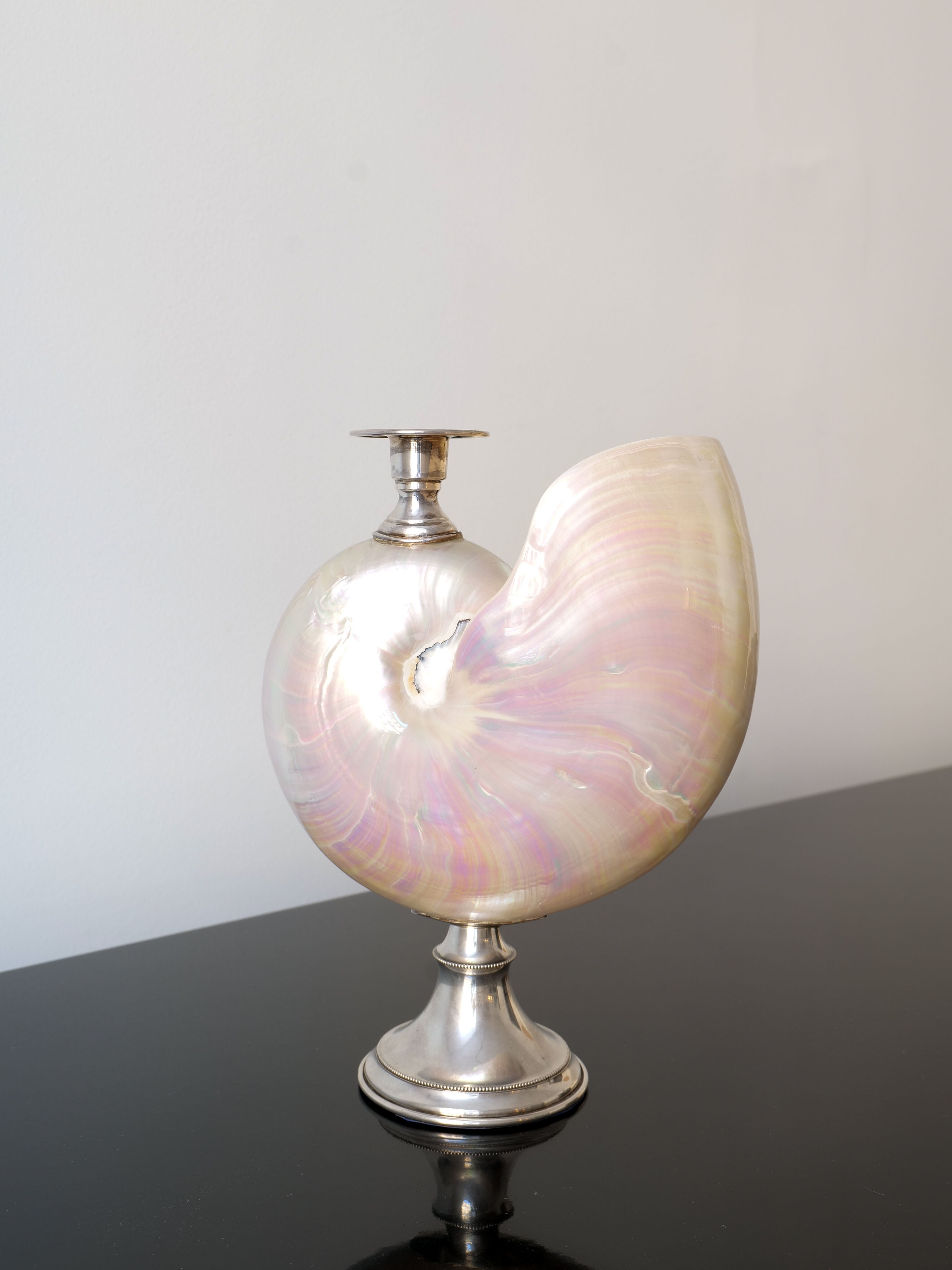 Nautilus Silver Candle Holder by Collection apart | The Oblist