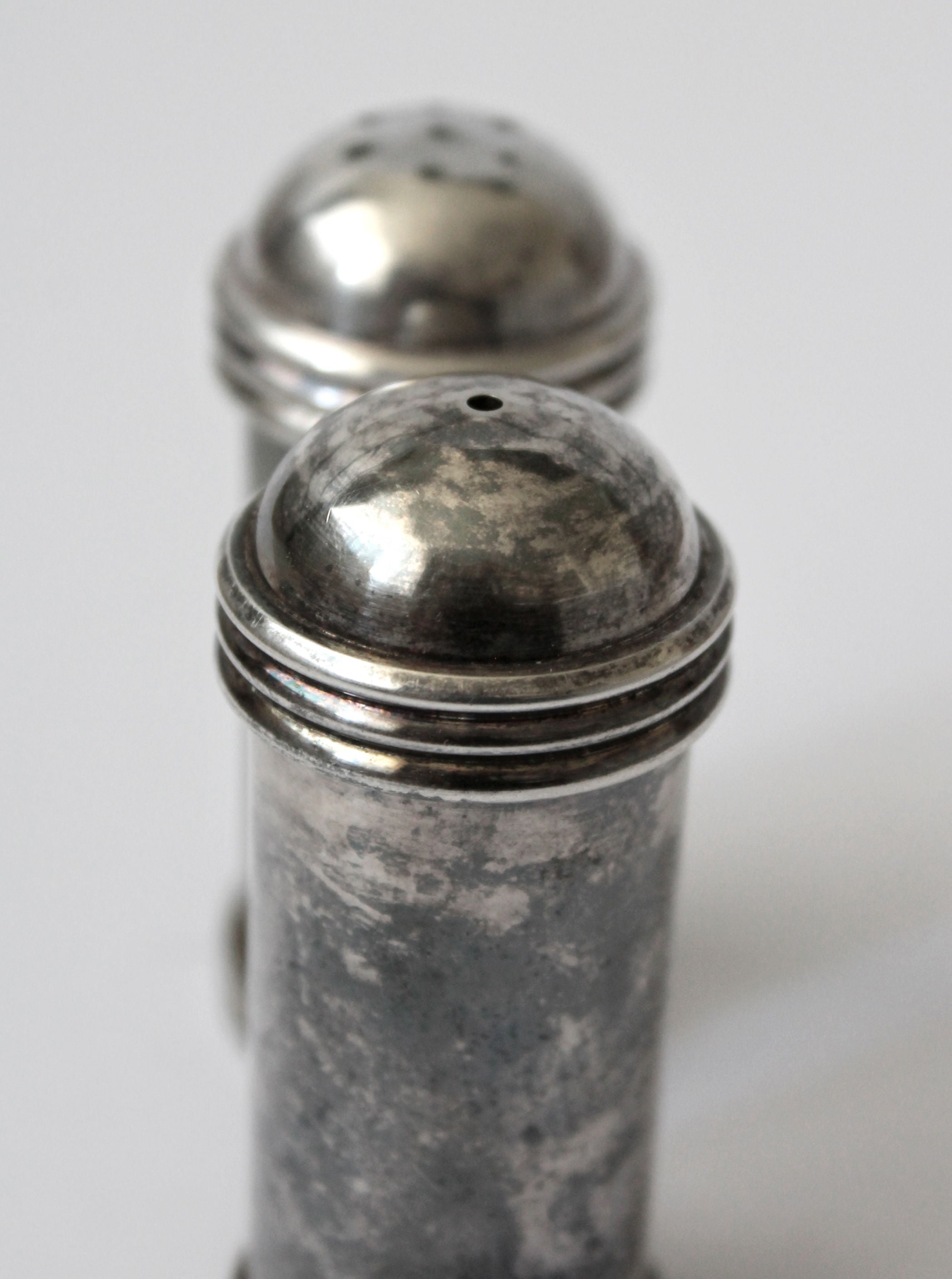 Silver Plated Salt And Pepper Shakers