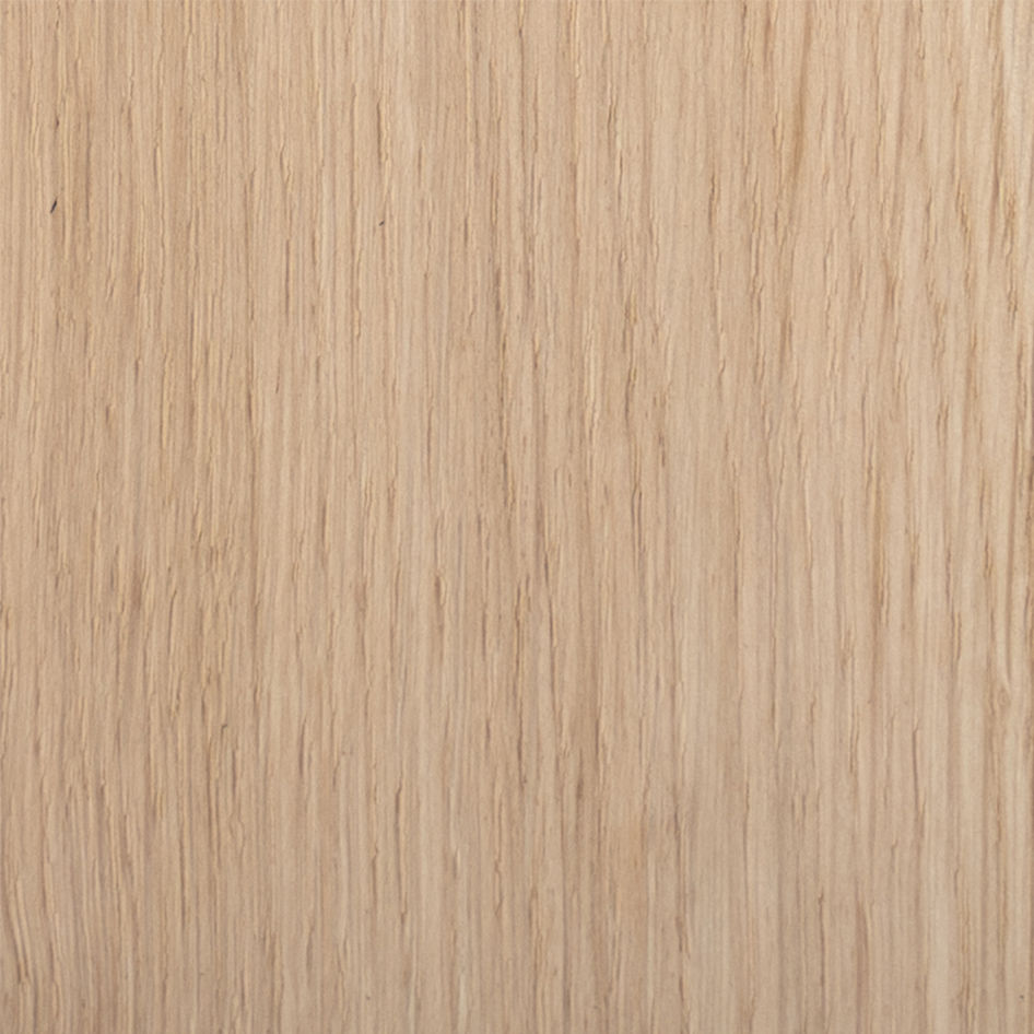 Close-up image of a light brown wooden texture with vertical grain patterns, reminiscent of the solid oak frame used in the ASERIES OF OBSTACLES, SL's Marina Sofa. The smooth surface showcases natural variations in wood tone and texture.