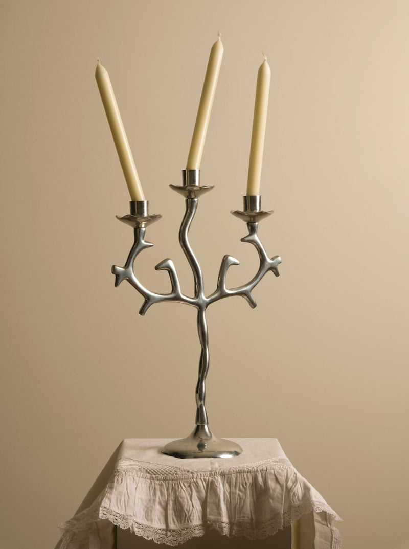 
Elegant Grande Ornate Candle Holder for Home Decor and Special Occasions in a Luxurious Antique Finish