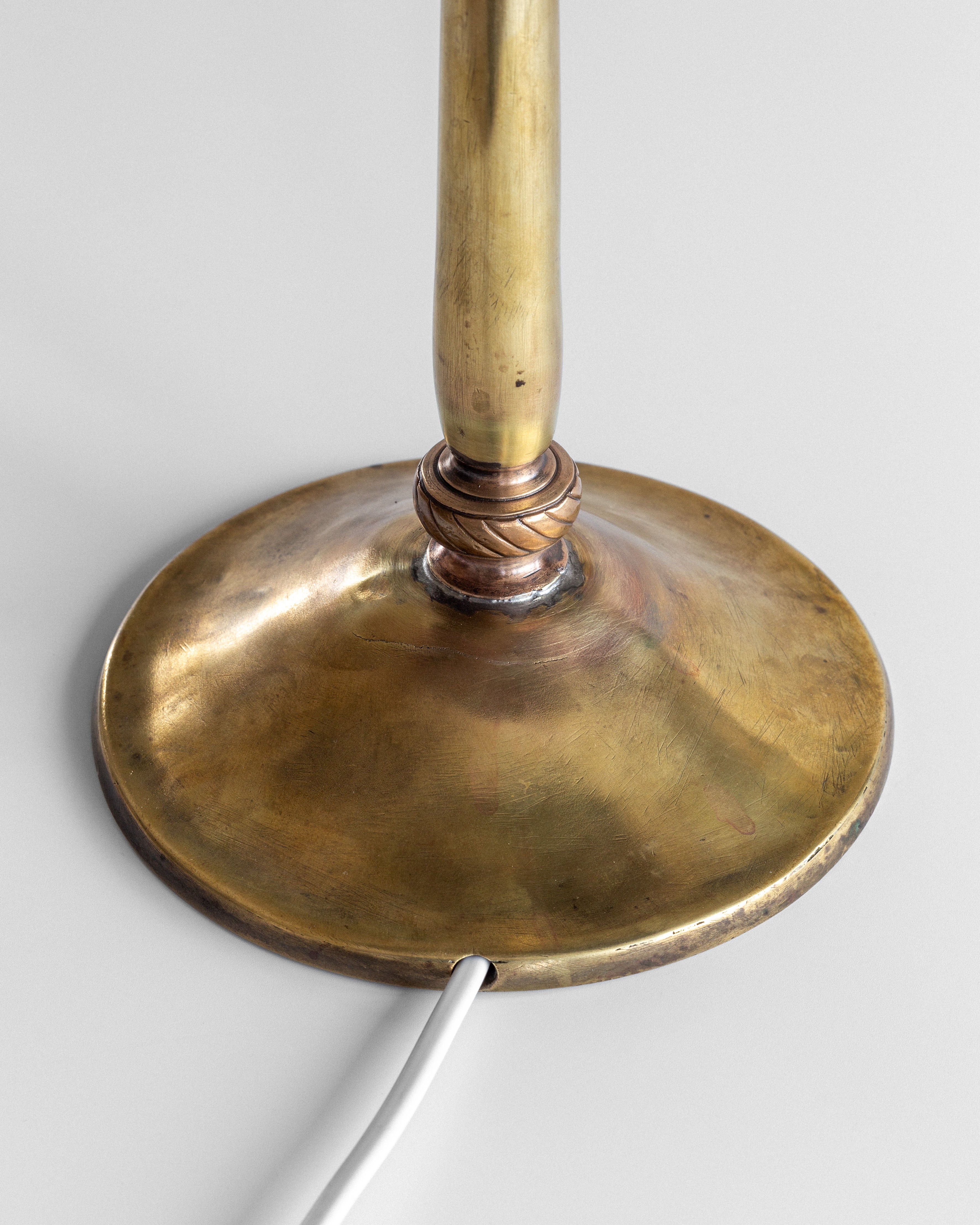 Emile Gallé - Grande Lampe Champignon Art nouveau Aux Pensées - XXe Emile Gallé - Grande Lampe Champignon Art nouveau Aux Pensées - XXe