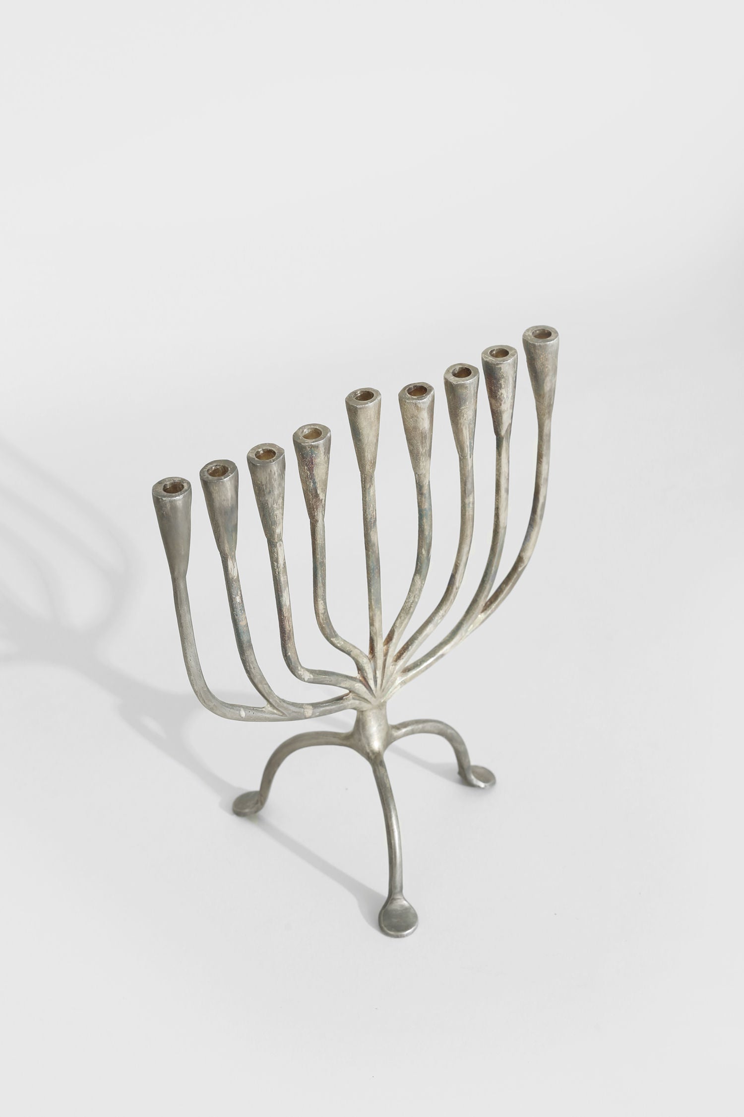 Brutalist Menorah Candleholder