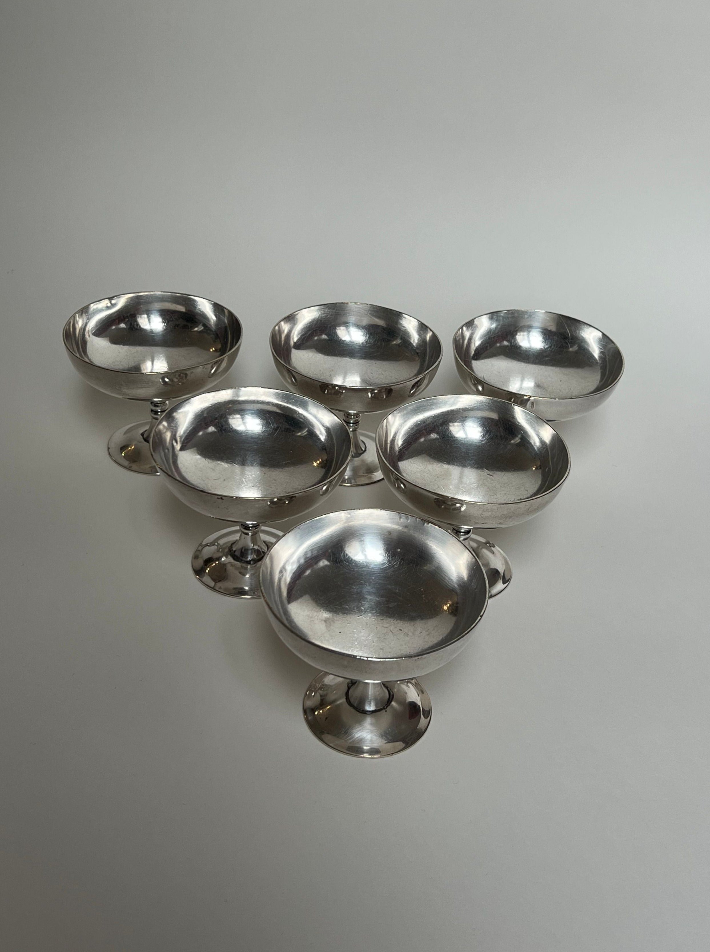 6 Heavy Silver Coupes