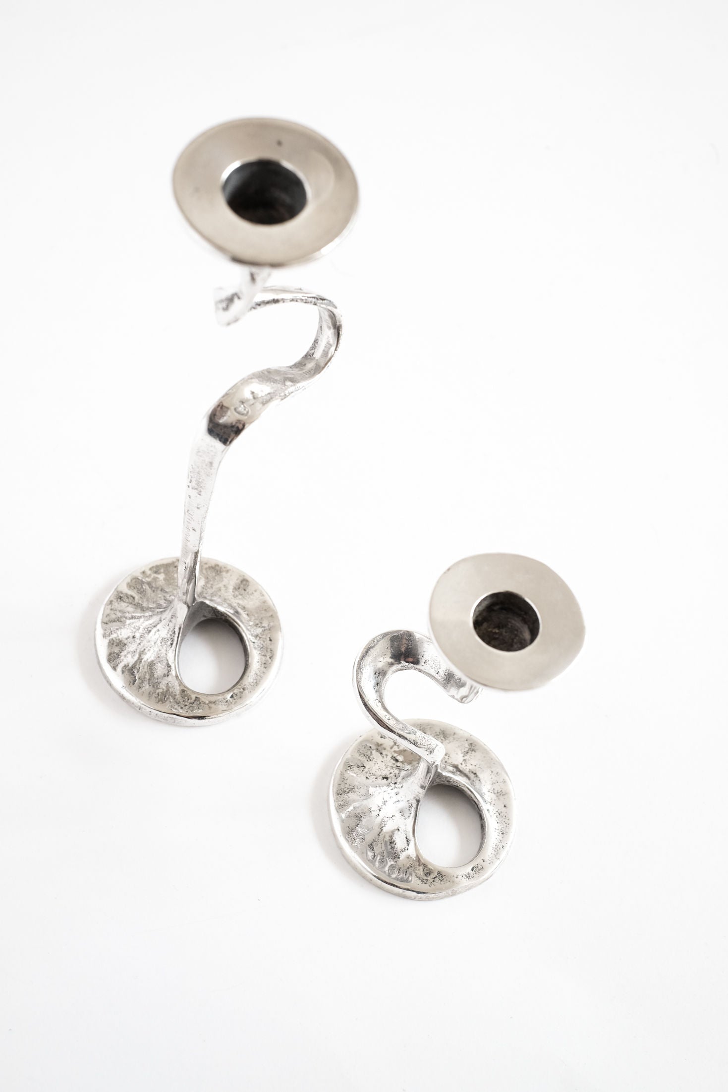 Silver-Plated Candle Holder Set 1950s