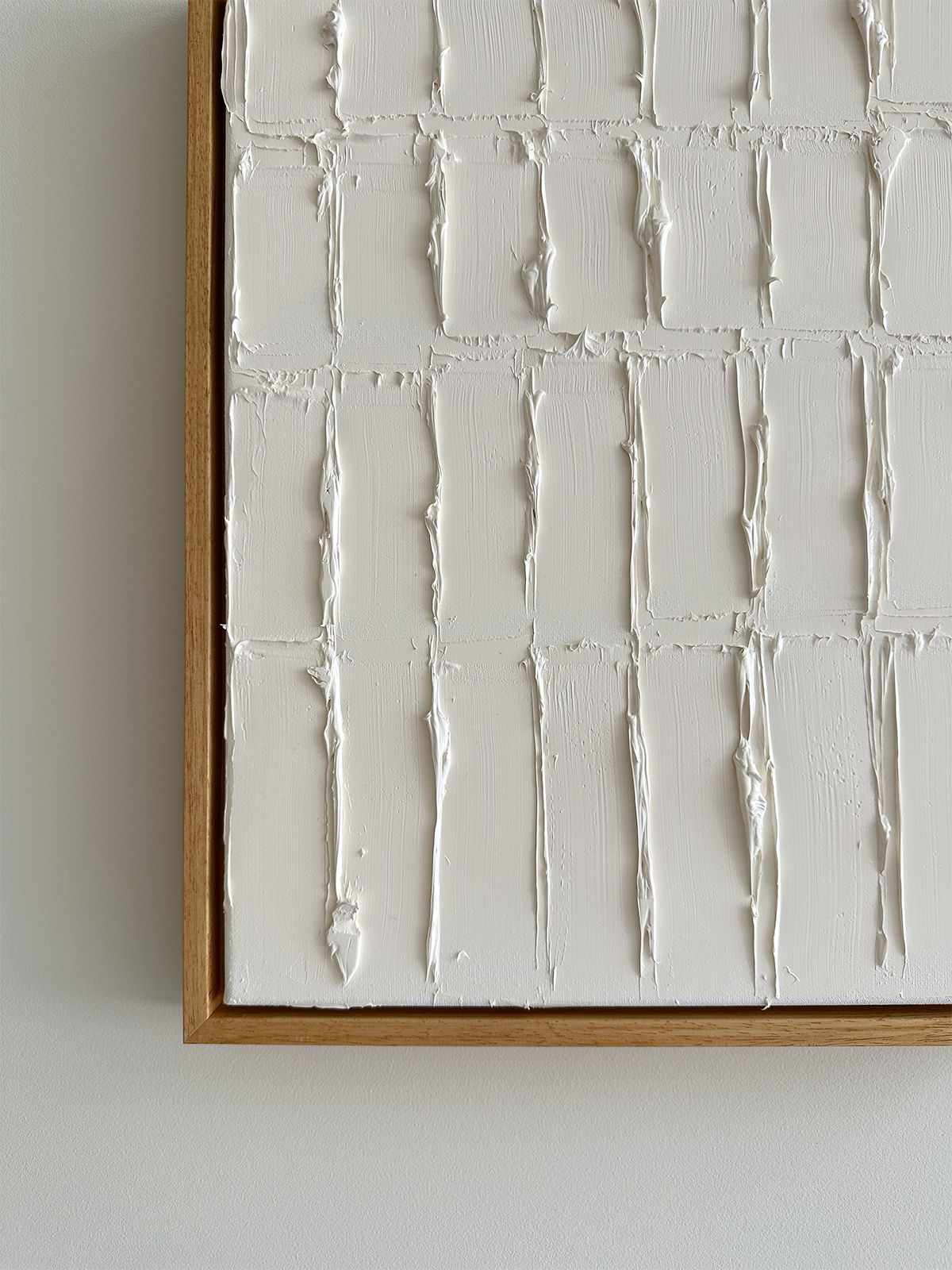 'Warm White - Heavy Texture' Painting
