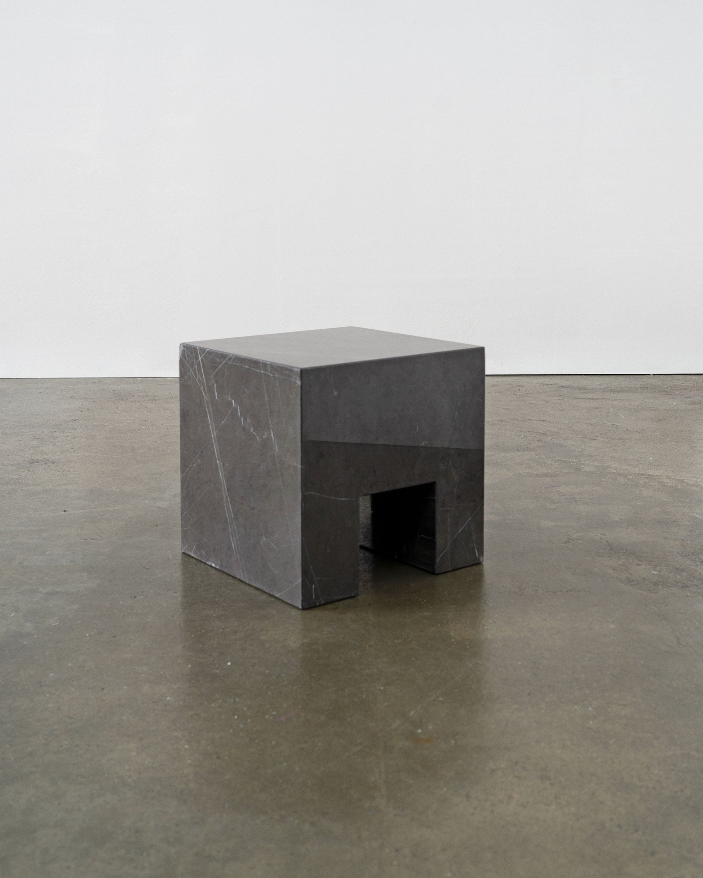 Postmodern Solid Marble Stool / Side Table