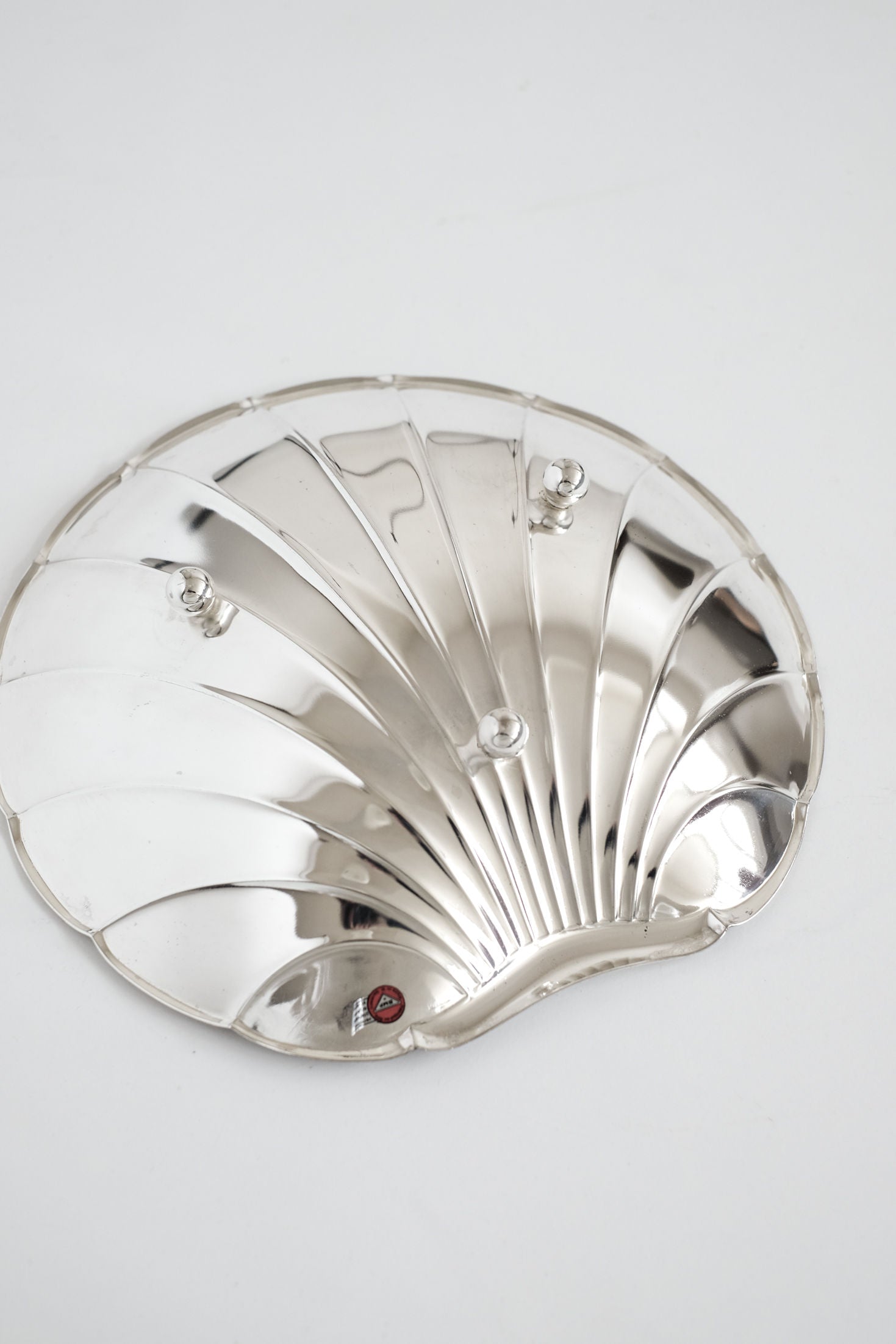 Large Silverplated Shell Dish