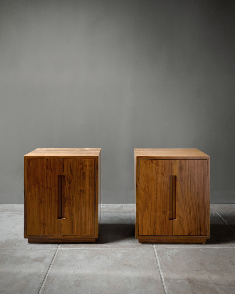 Pair of 'Bahia' Nightstands by Studio OSKLO | The Oblist — handcrafted wood finish