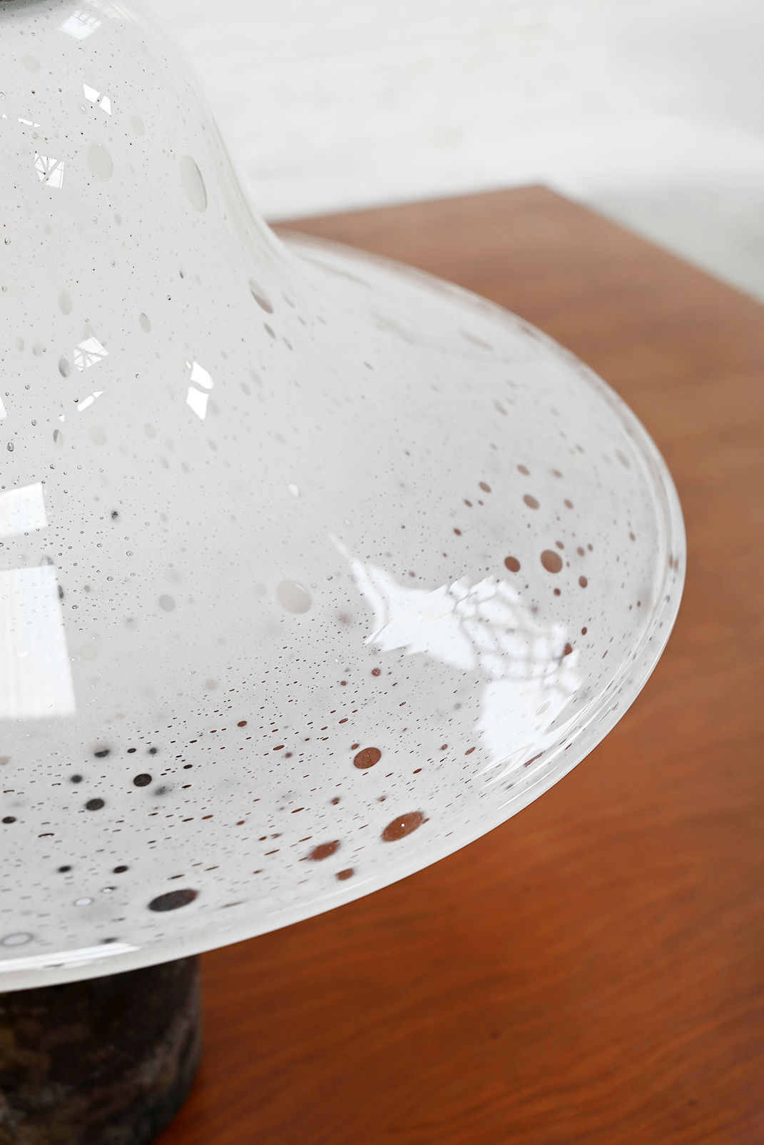 Murano Glass Table Lamp by Alfredo Barbini, Italy 1970s