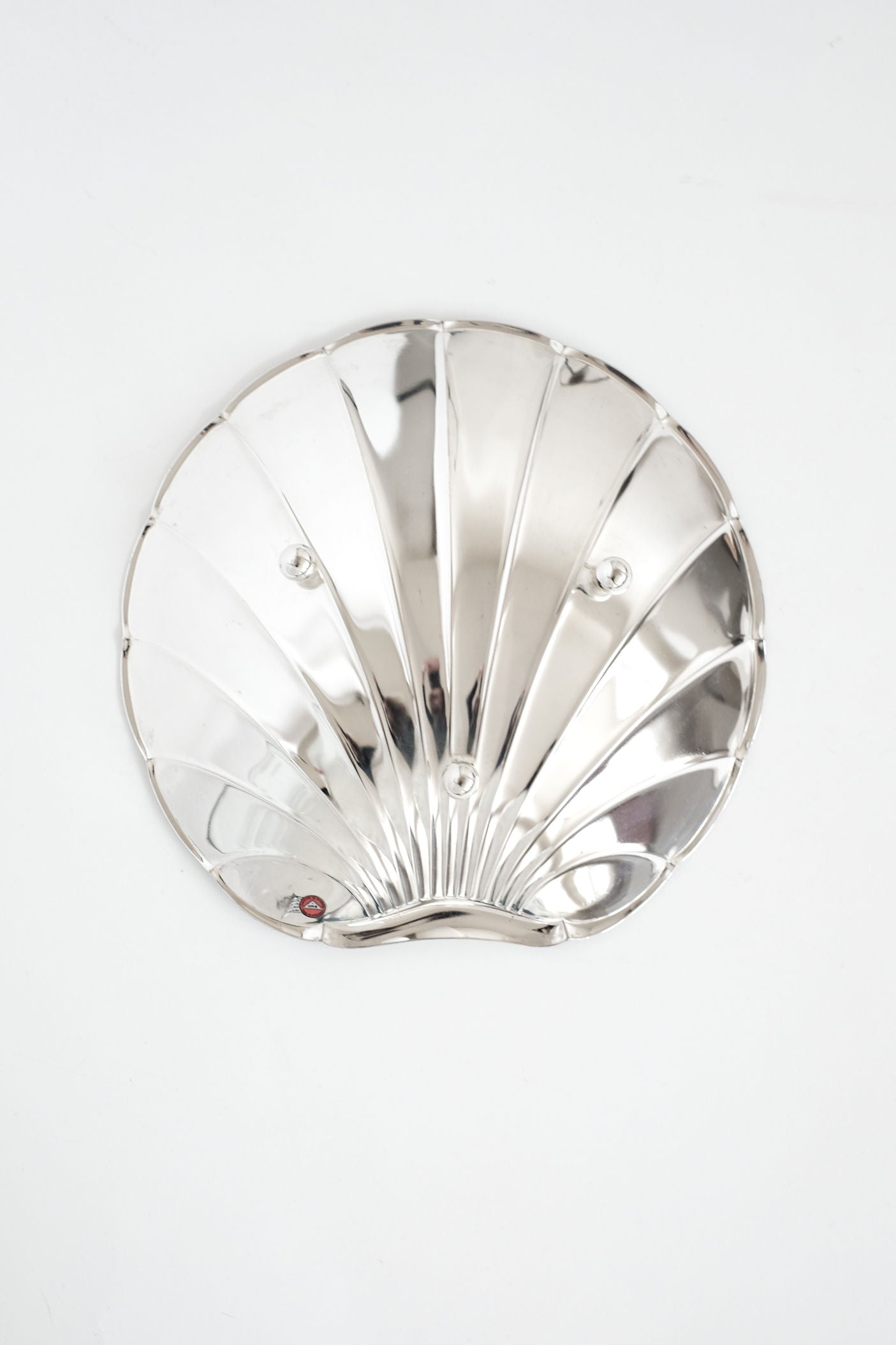 Large Silverplated Shell Dish