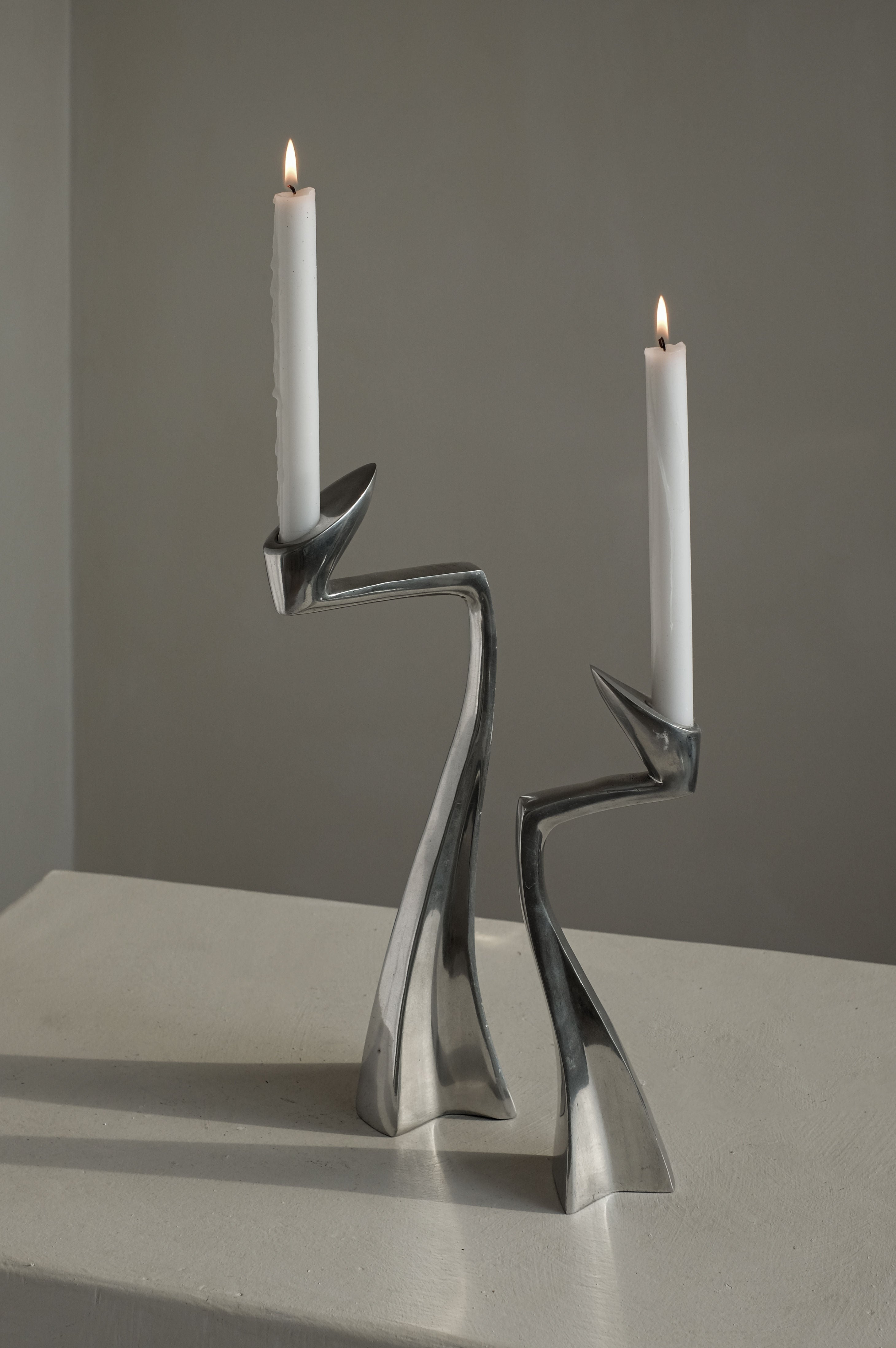 Pair of Candleholders by Matthew Hilton 80's