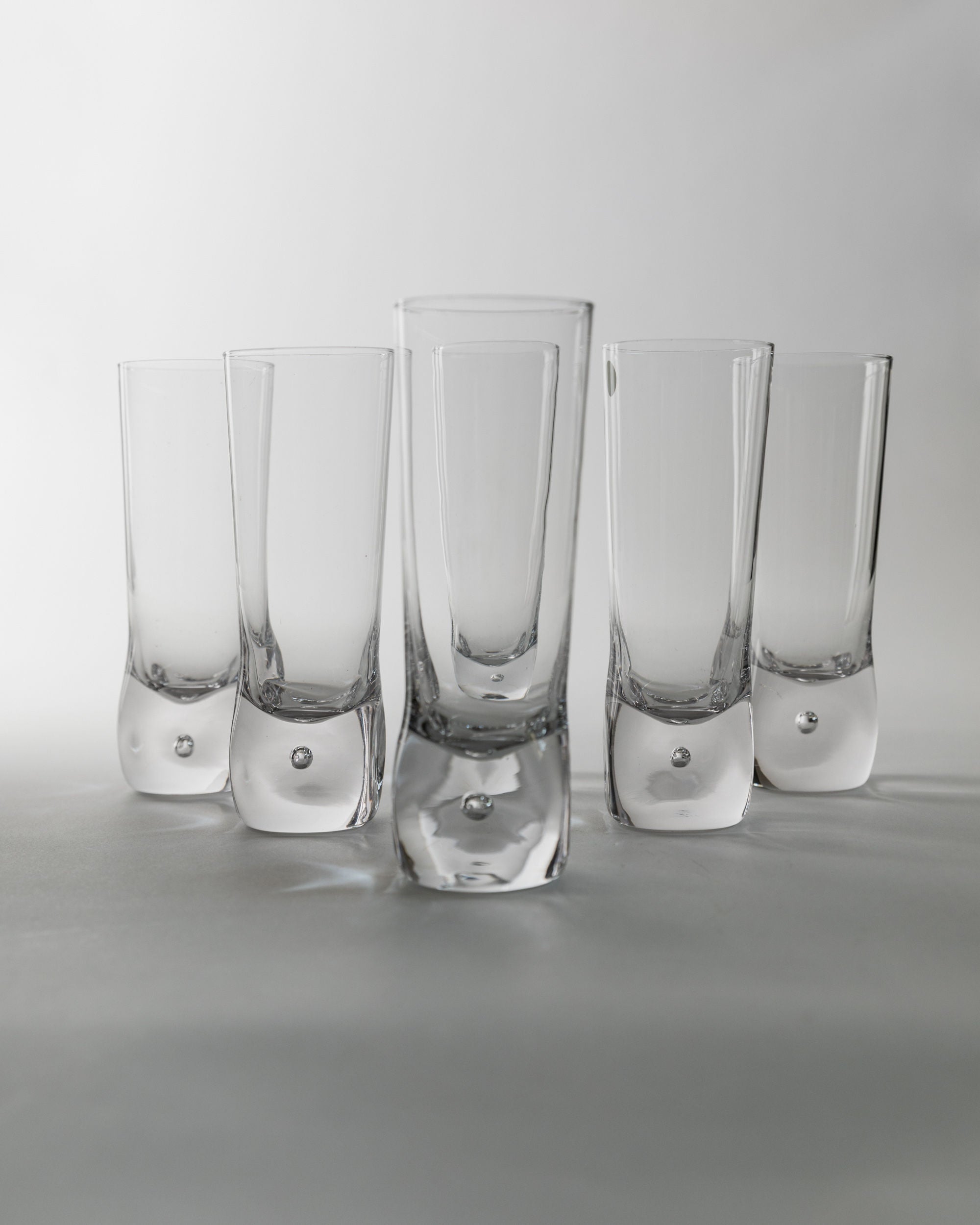 Set of 6 Vintage Murano Glass, Italy 70s