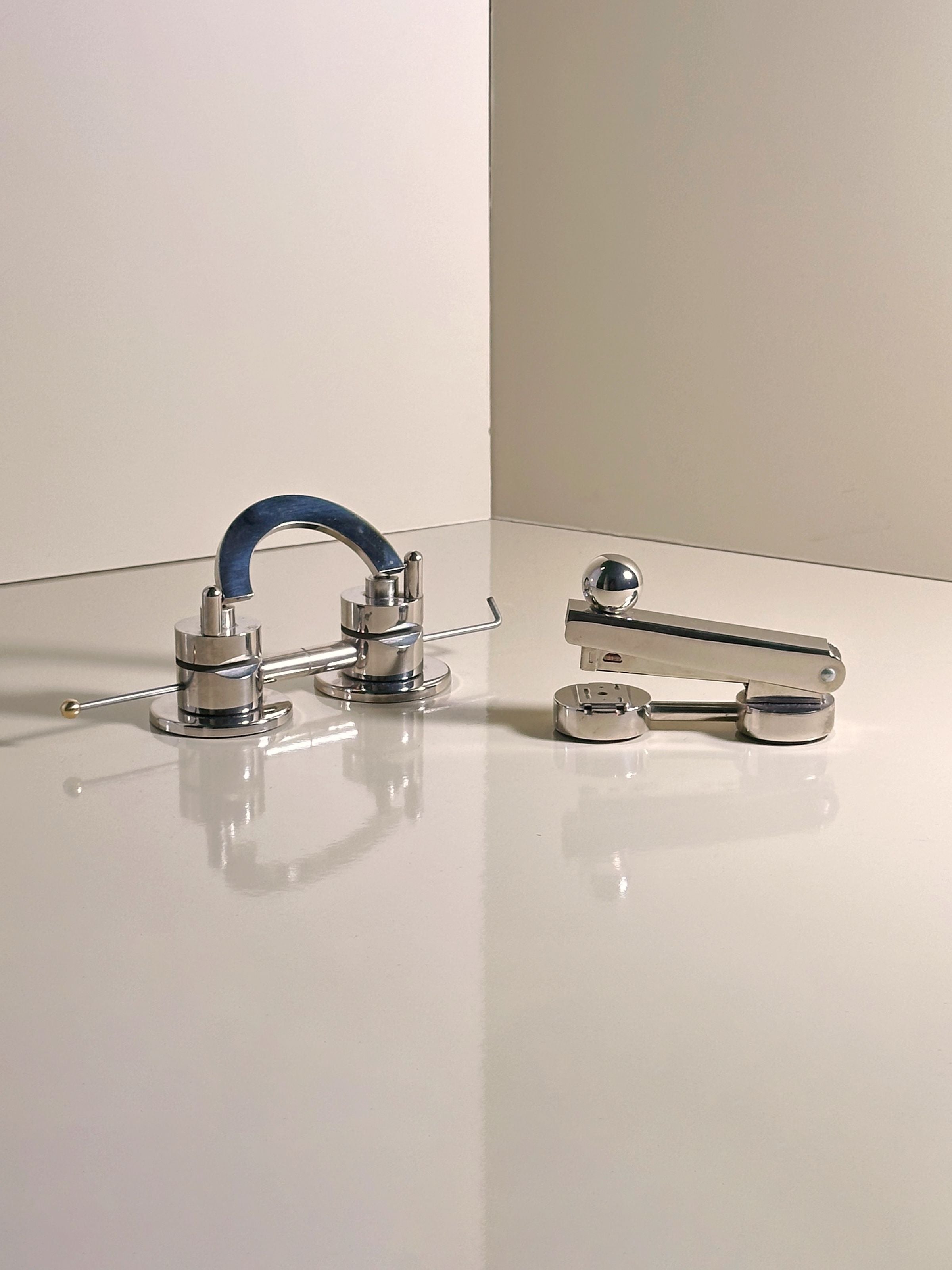Chrome-plated Art Deco Desk Set