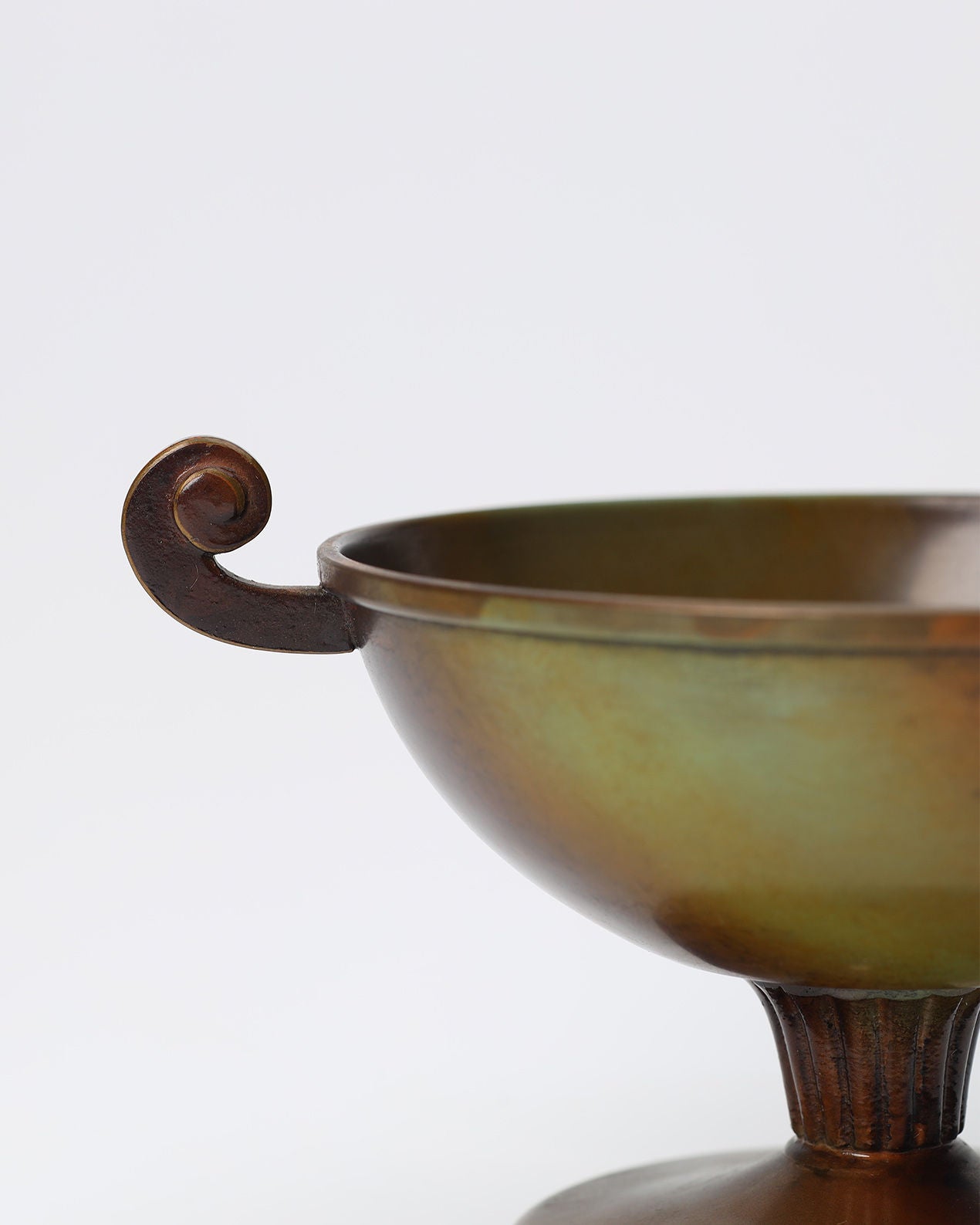 Small Tazza by Carl-Einar Borgström for Ystad Brons, Sweden