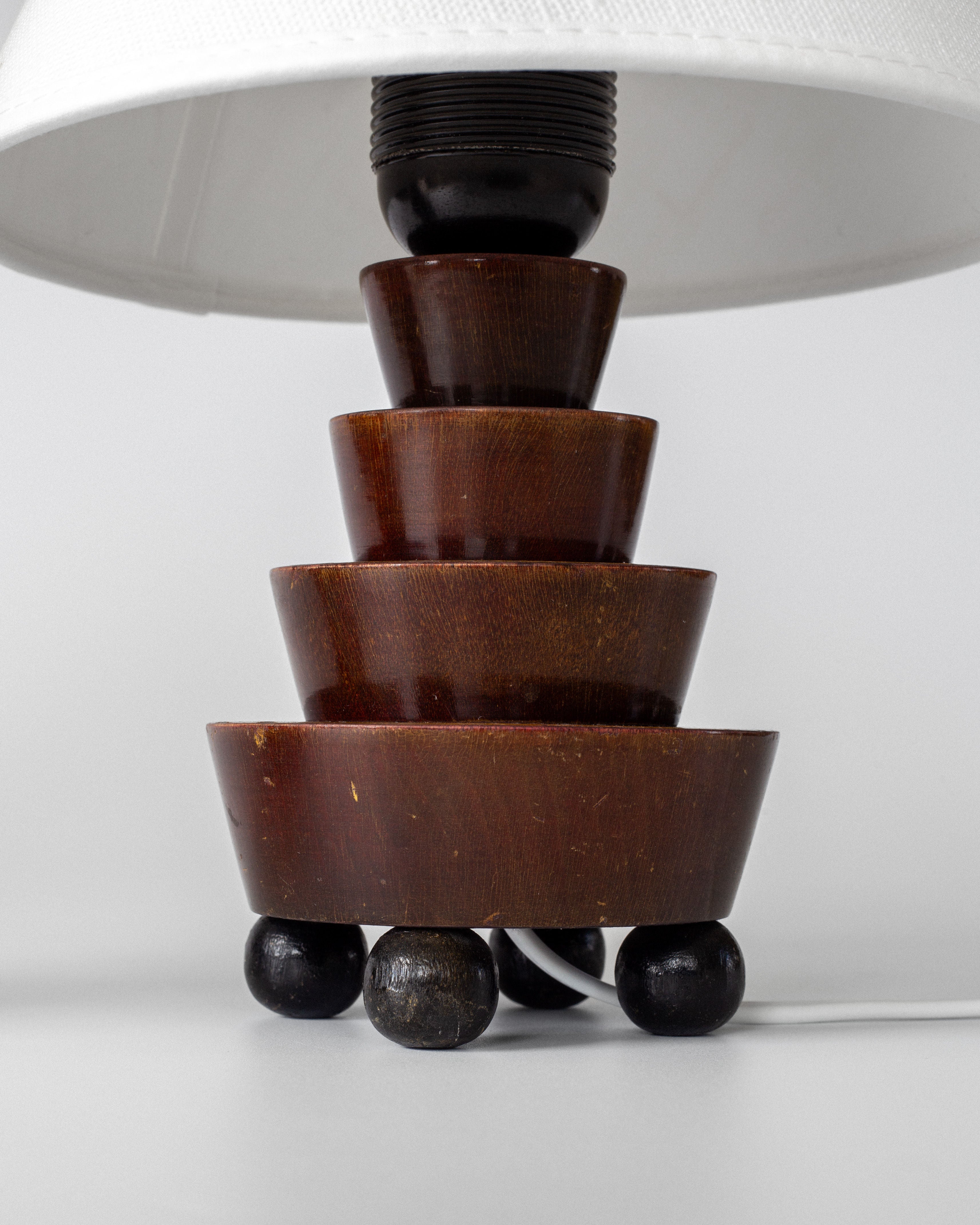 Art Deco Wooden Table Lamps