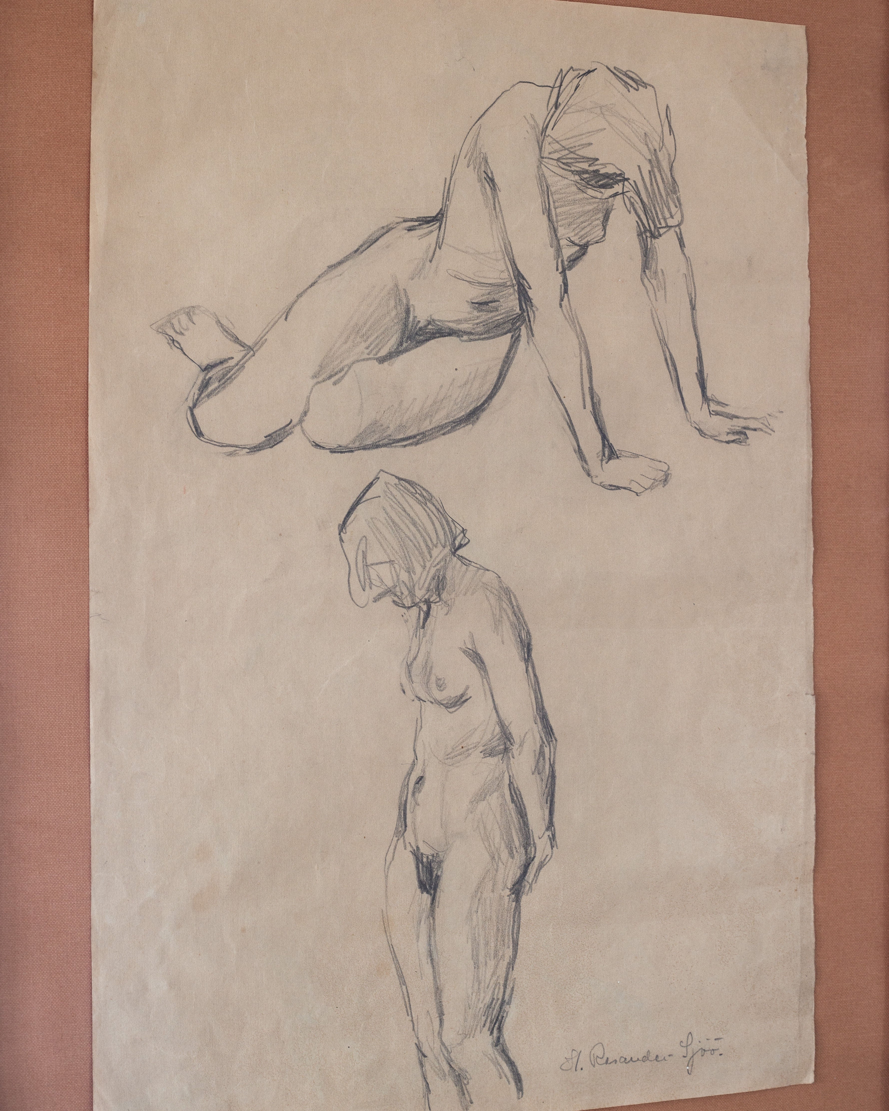 Nude Drawing Study II, 1940s