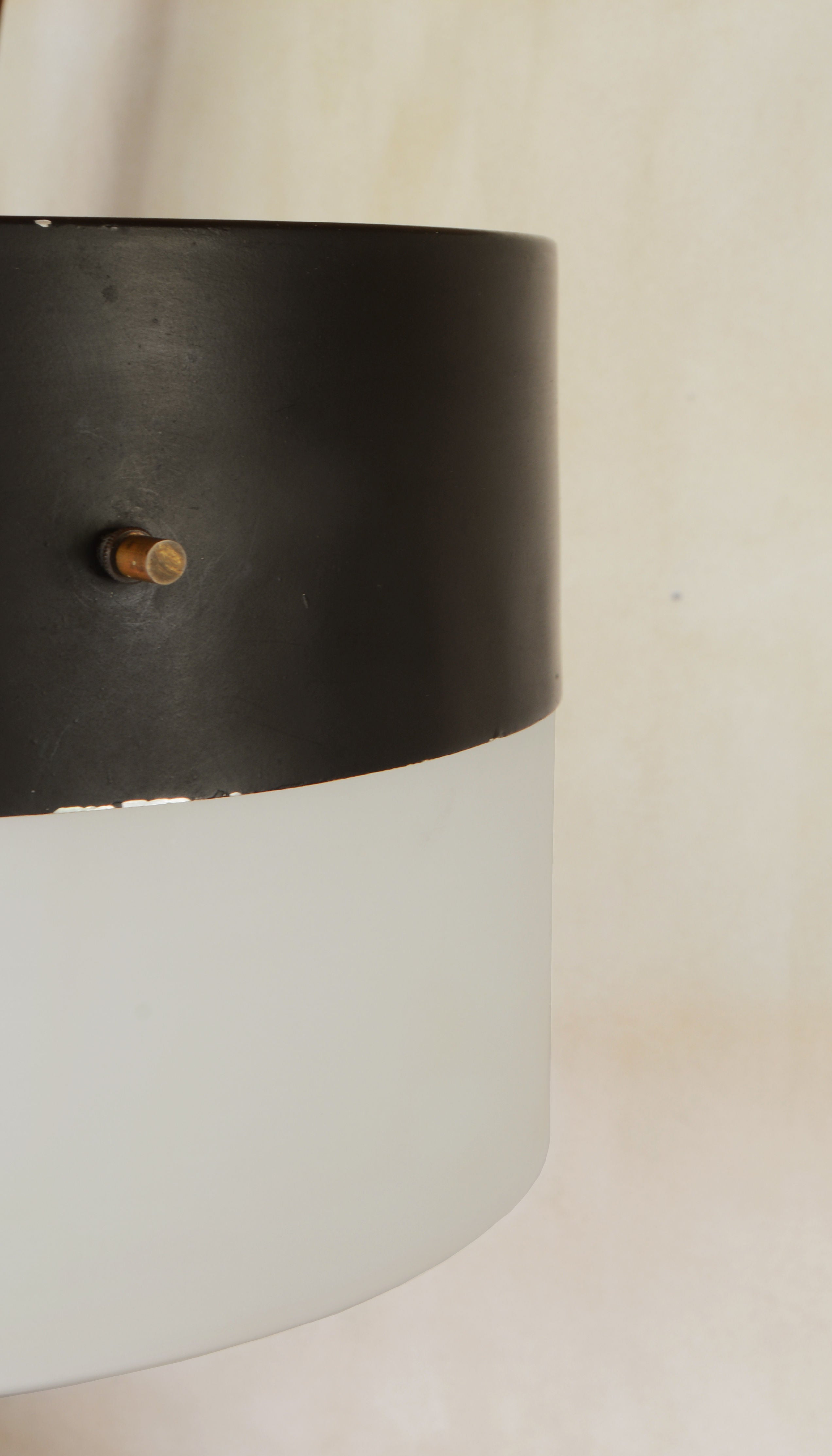 Brass and Glass Pendant Light