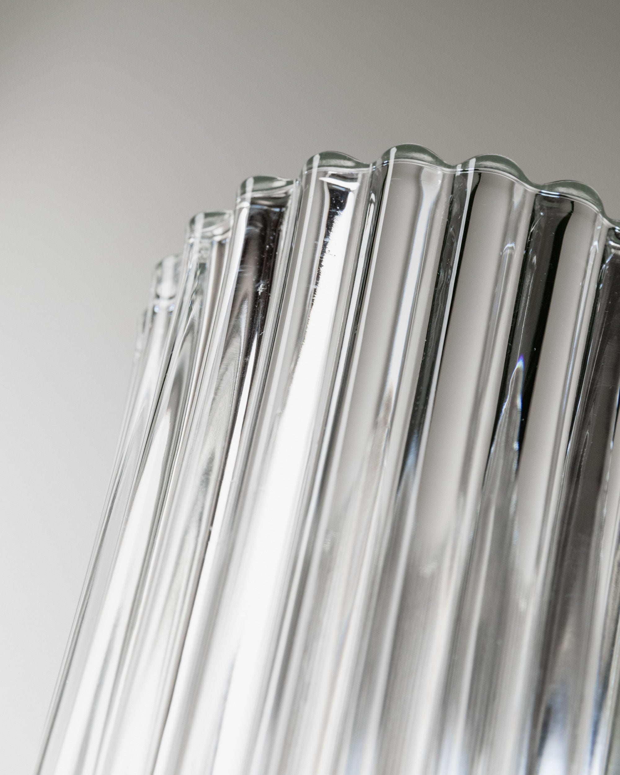 Clear Glass Vase by Luminarc, France 1970s