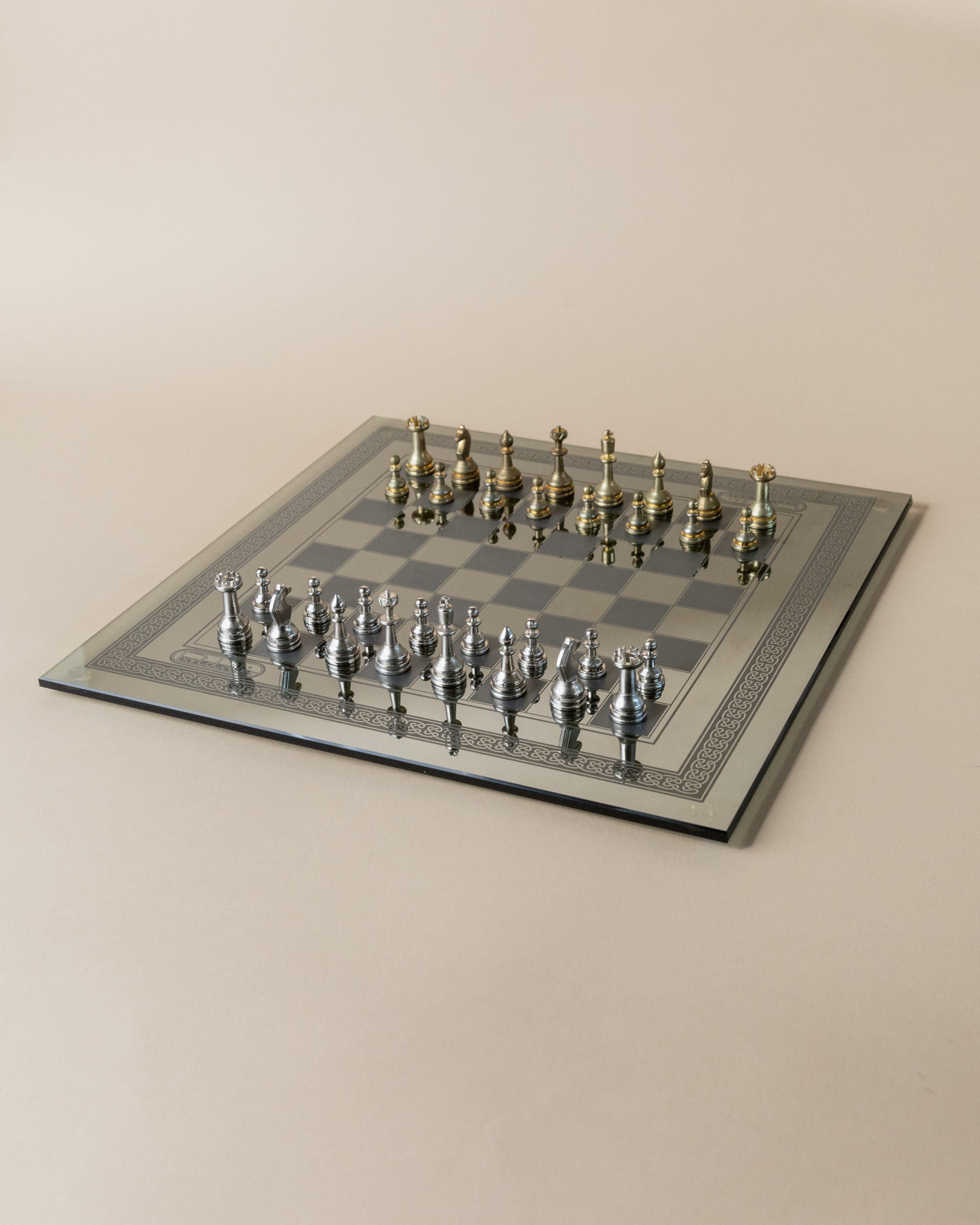 Mirrored Chessboard by Bartoletti, Italy 1980s