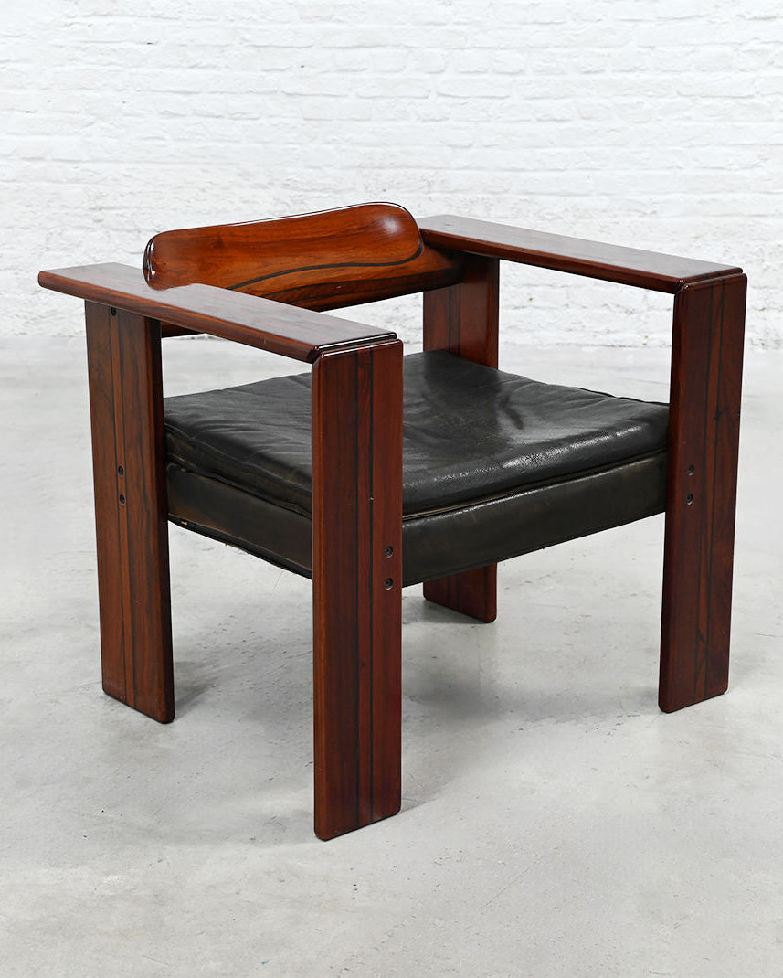 Tobia & Afra Scarpa Pair of Artona Lounge Chairs for Maxalto, Italy, 1970s
