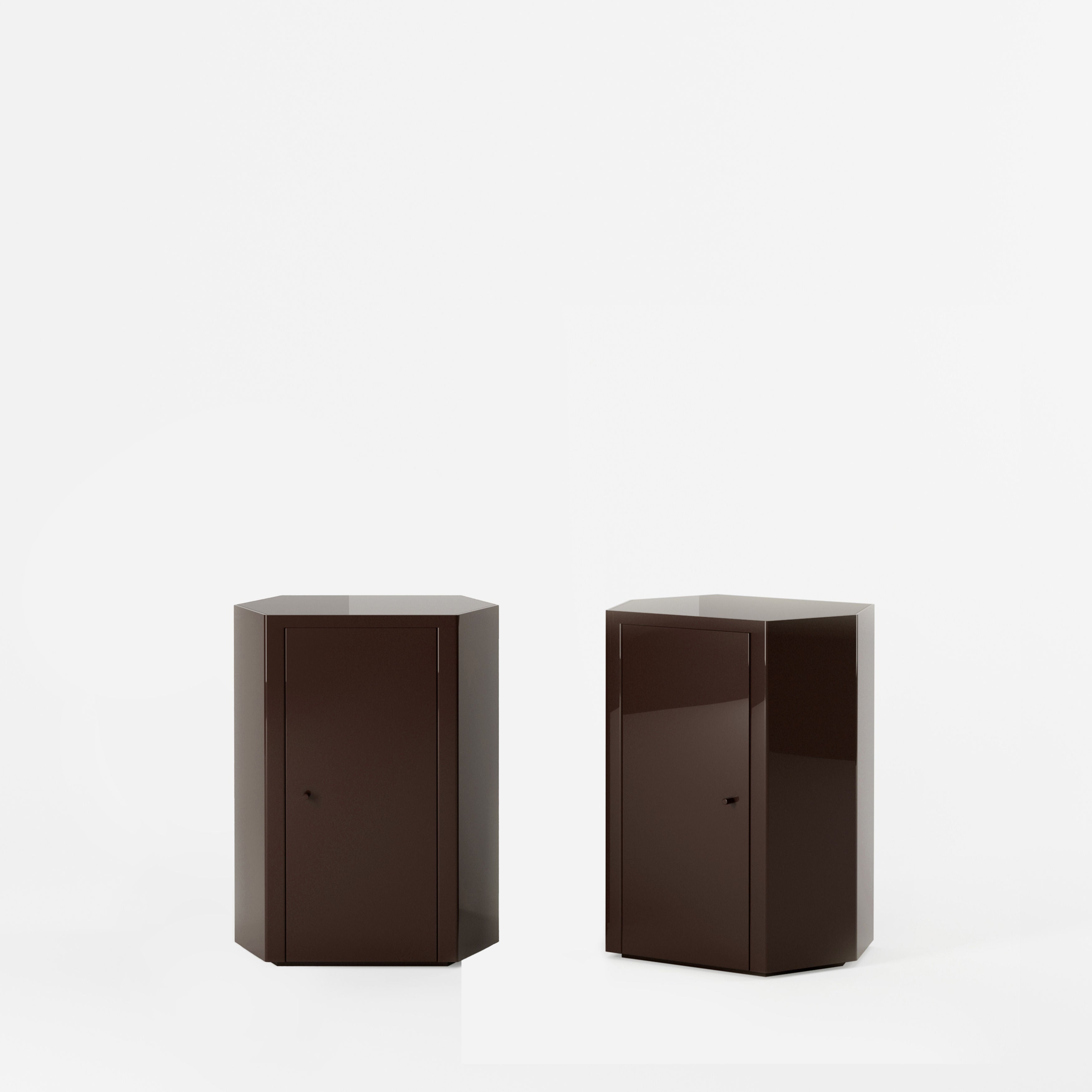 Pair of Park Nightstand in Lacquer