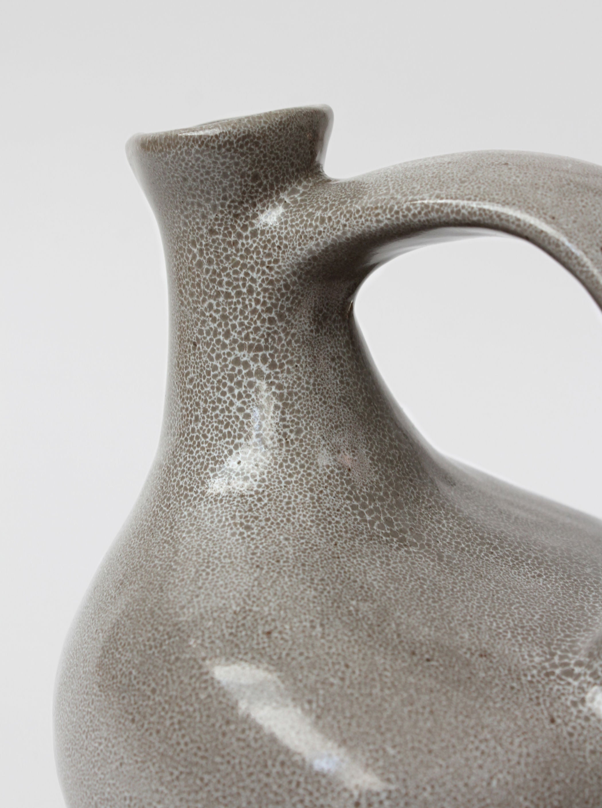 Mid-Century Ceramic Grey Jug