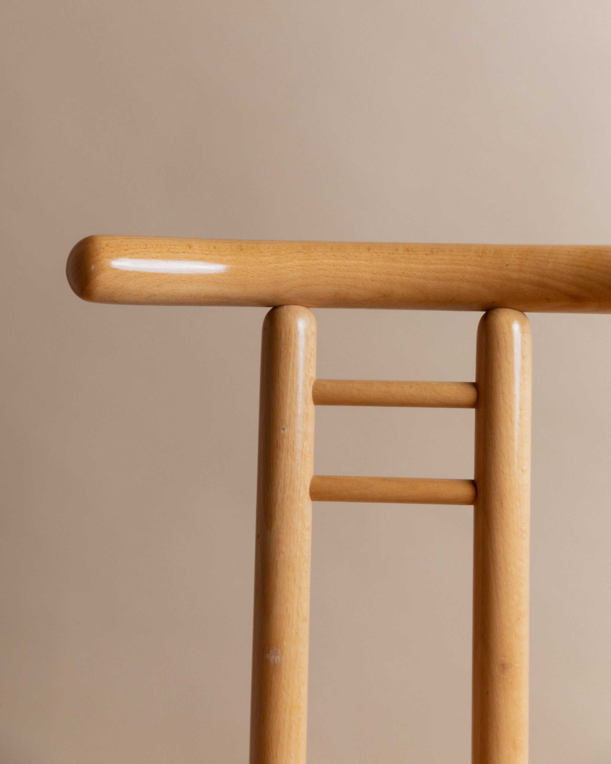 Wooden Chair, Italy 1980s