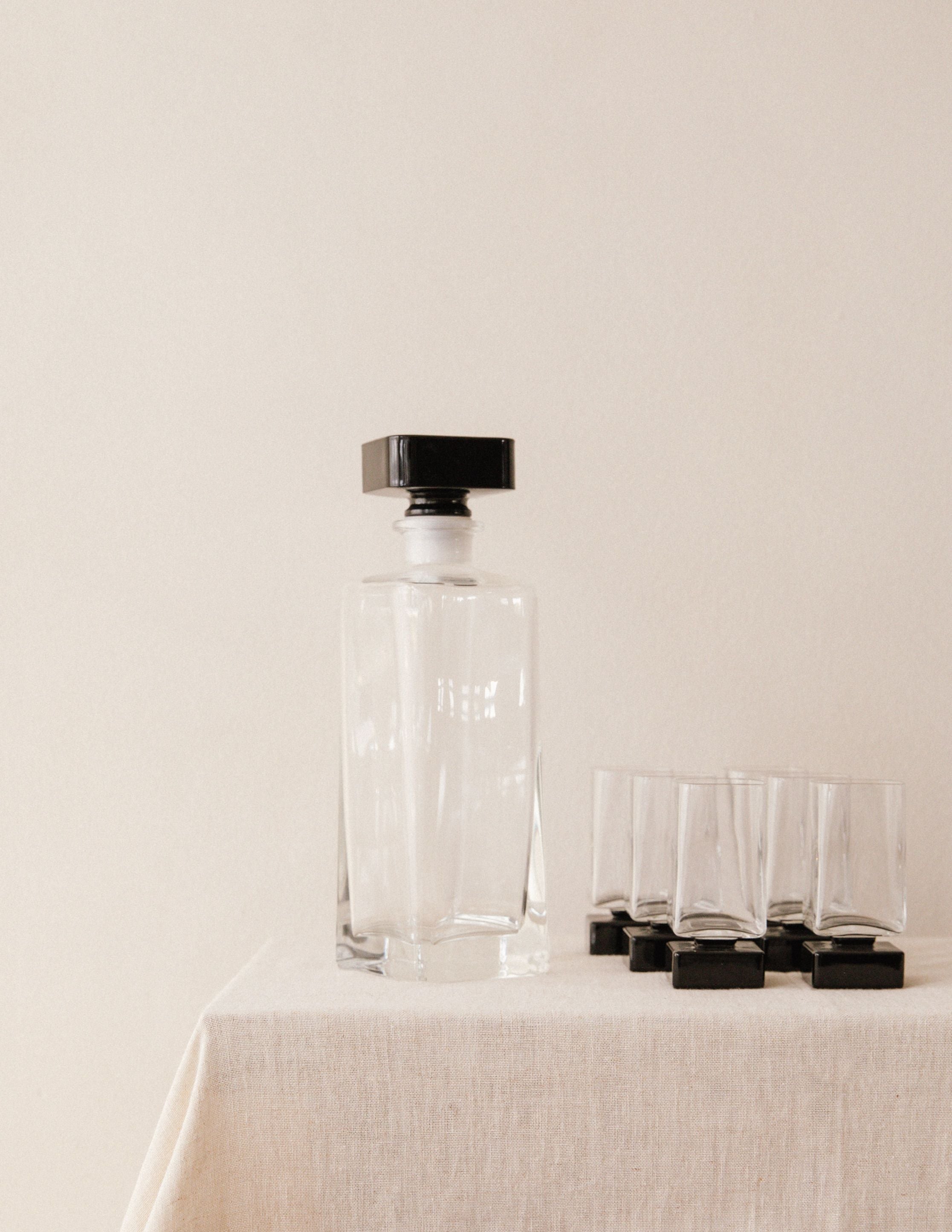 Bormioli Monet Noir Liqueur Set