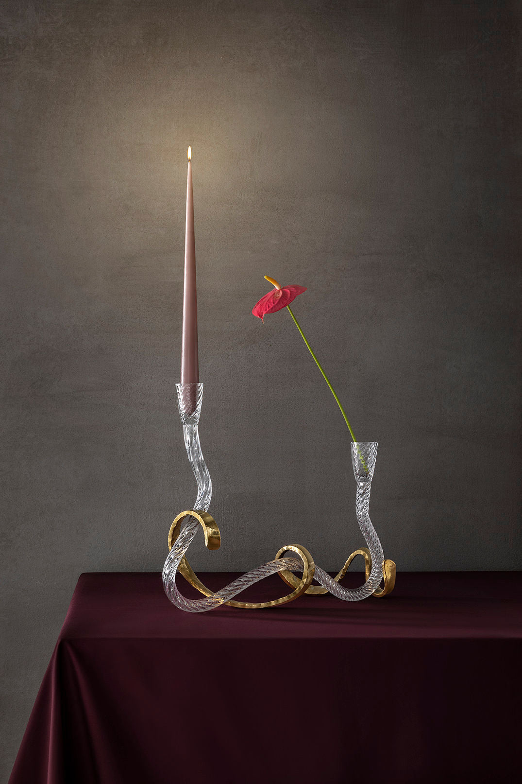 "Ribbon" Candleholder