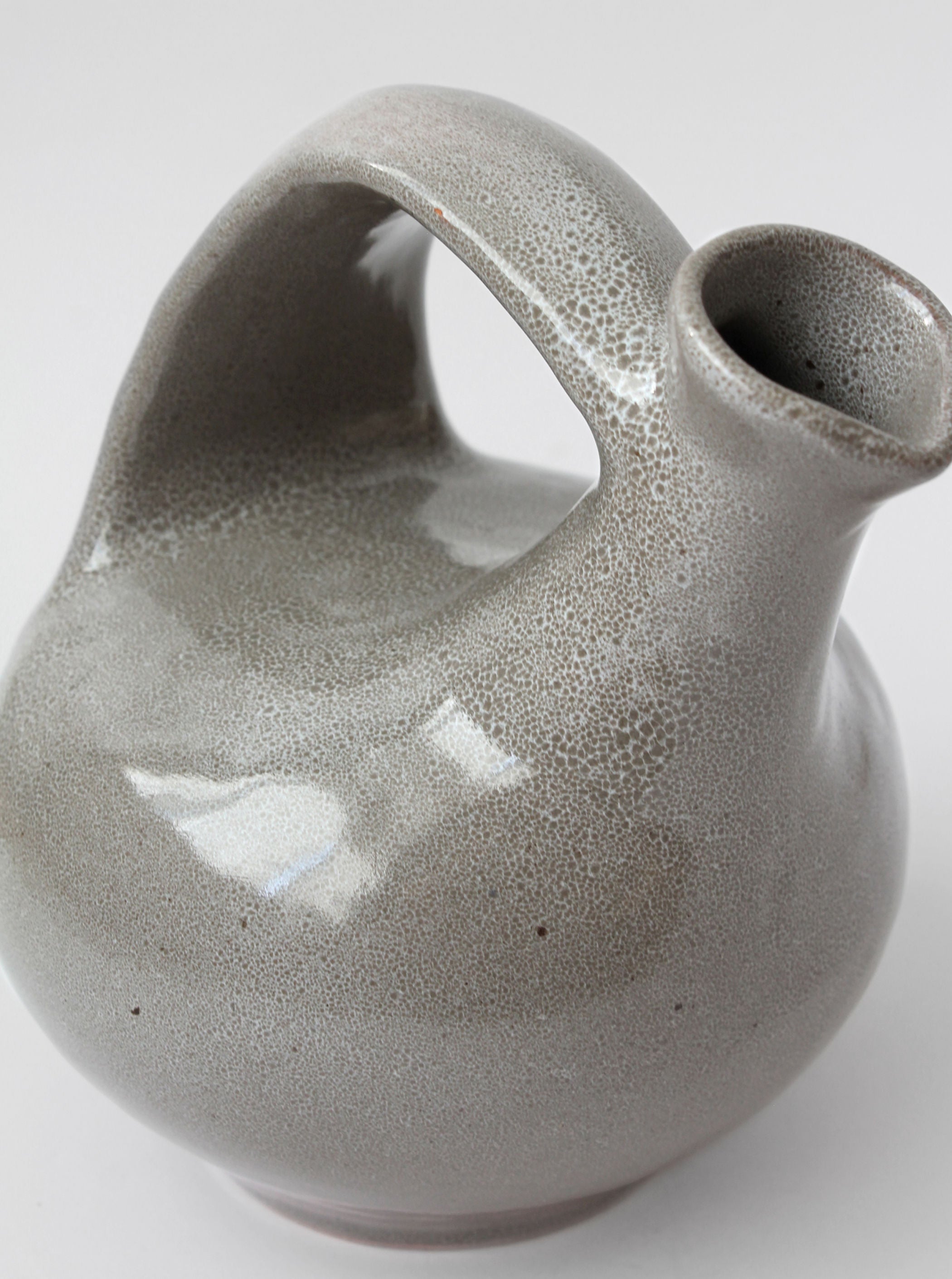 Mid-Century Ceramic Grey Jug