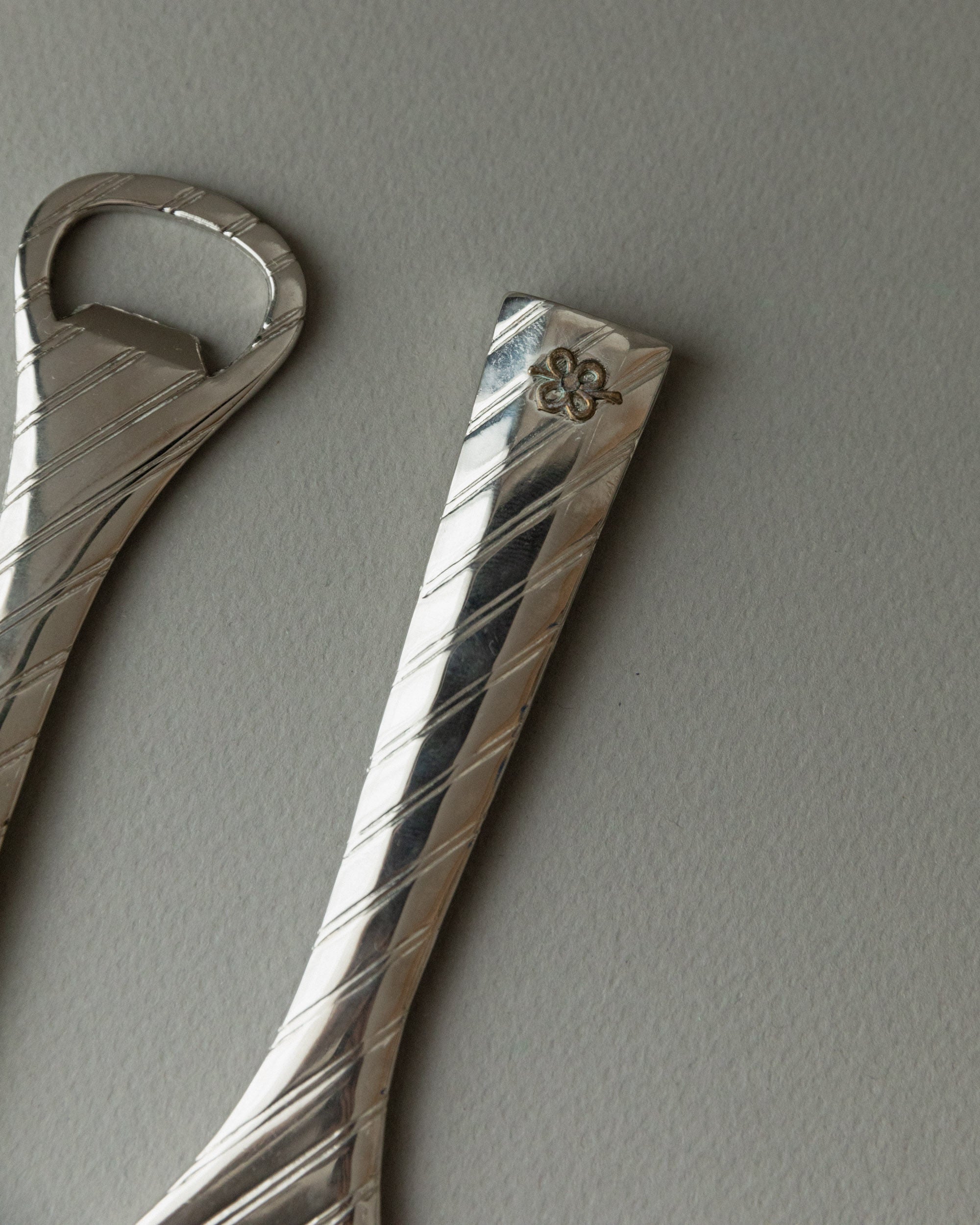 Set of Vintage Silver-plated Bottle Openers, Italy 60s