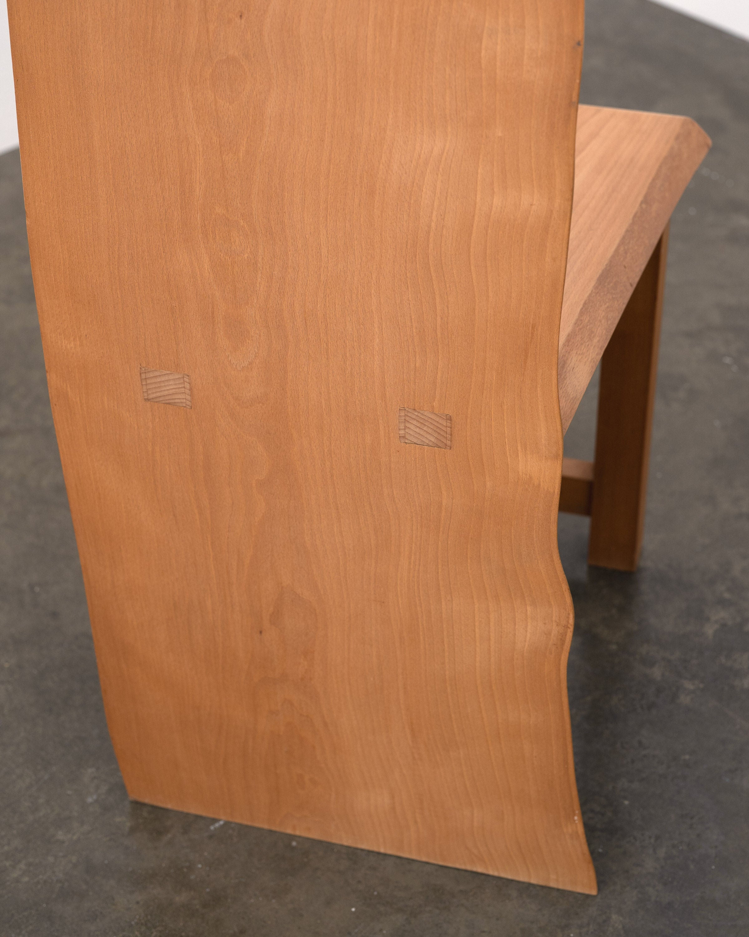 Postmodern Live Edge High Back Chair, 1990s