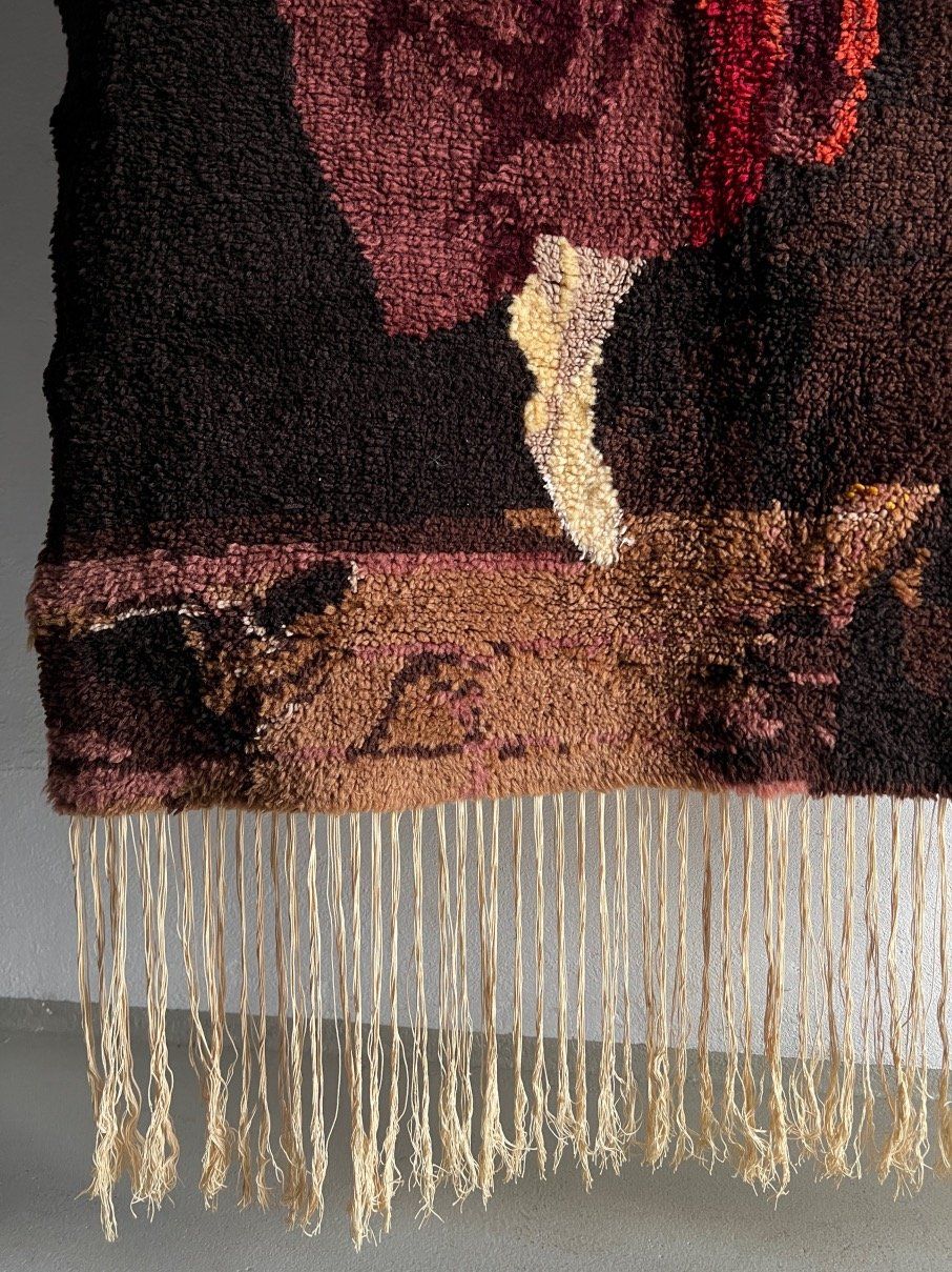 High Pile Wool Wall Hanging, Sweden, 1960s