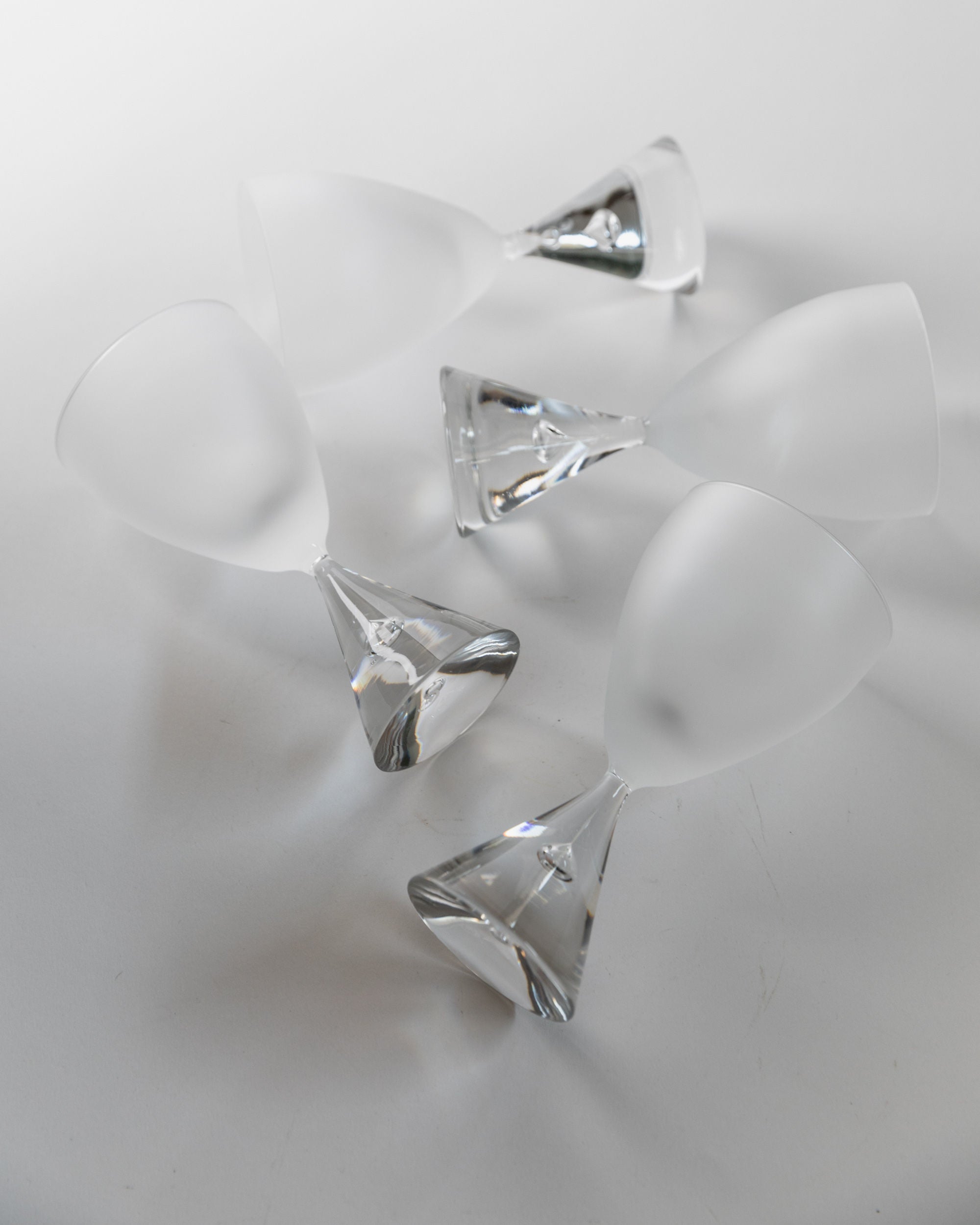 Set of 4 Murano Glasses, Italy 80s