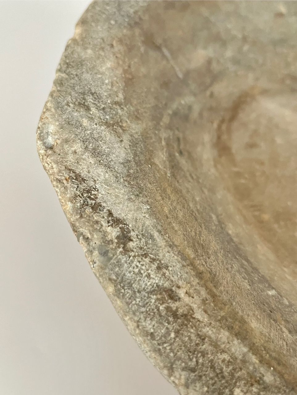 Large Antique Stone Bowl