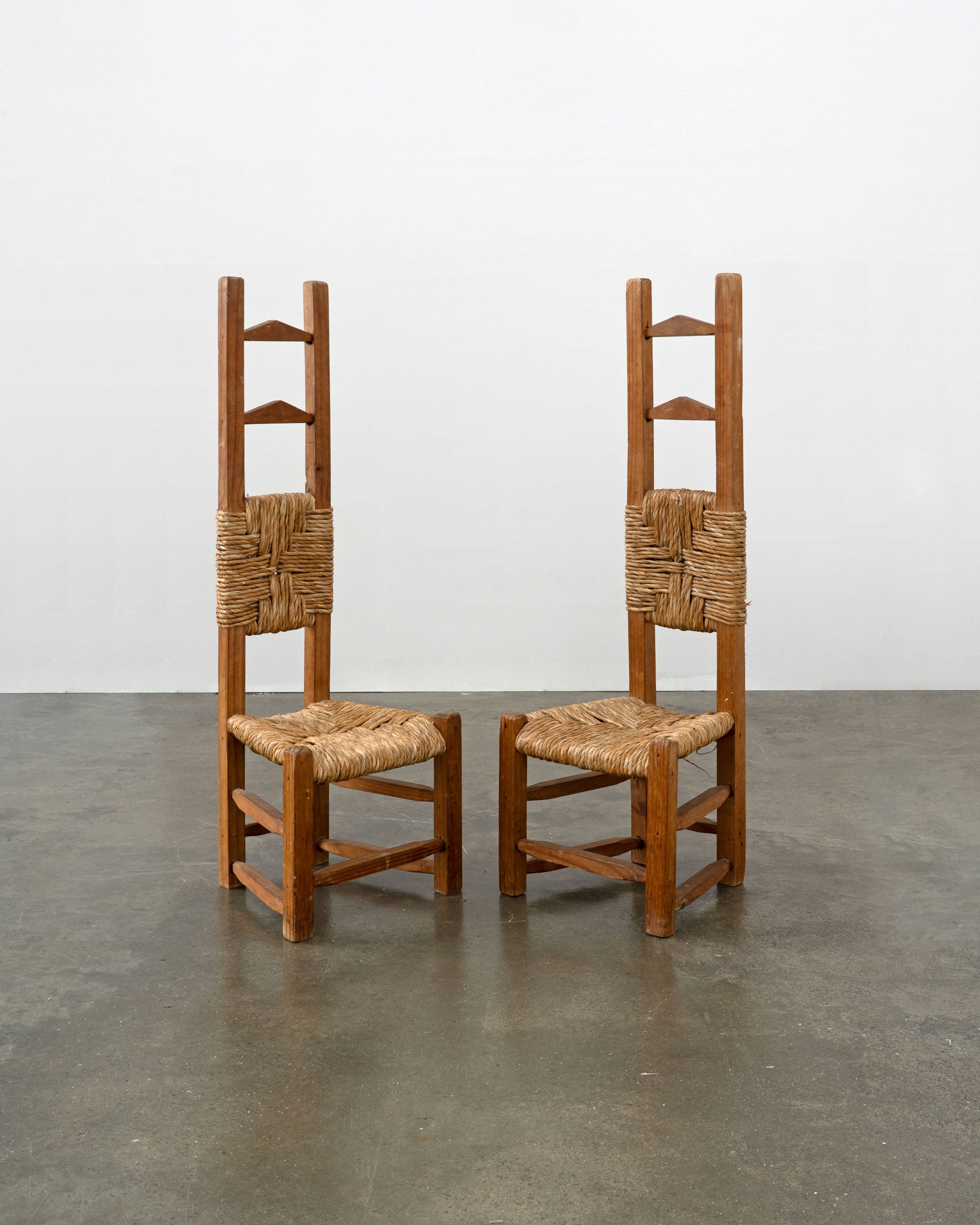 Little Chilean Pine and Rush Chairs