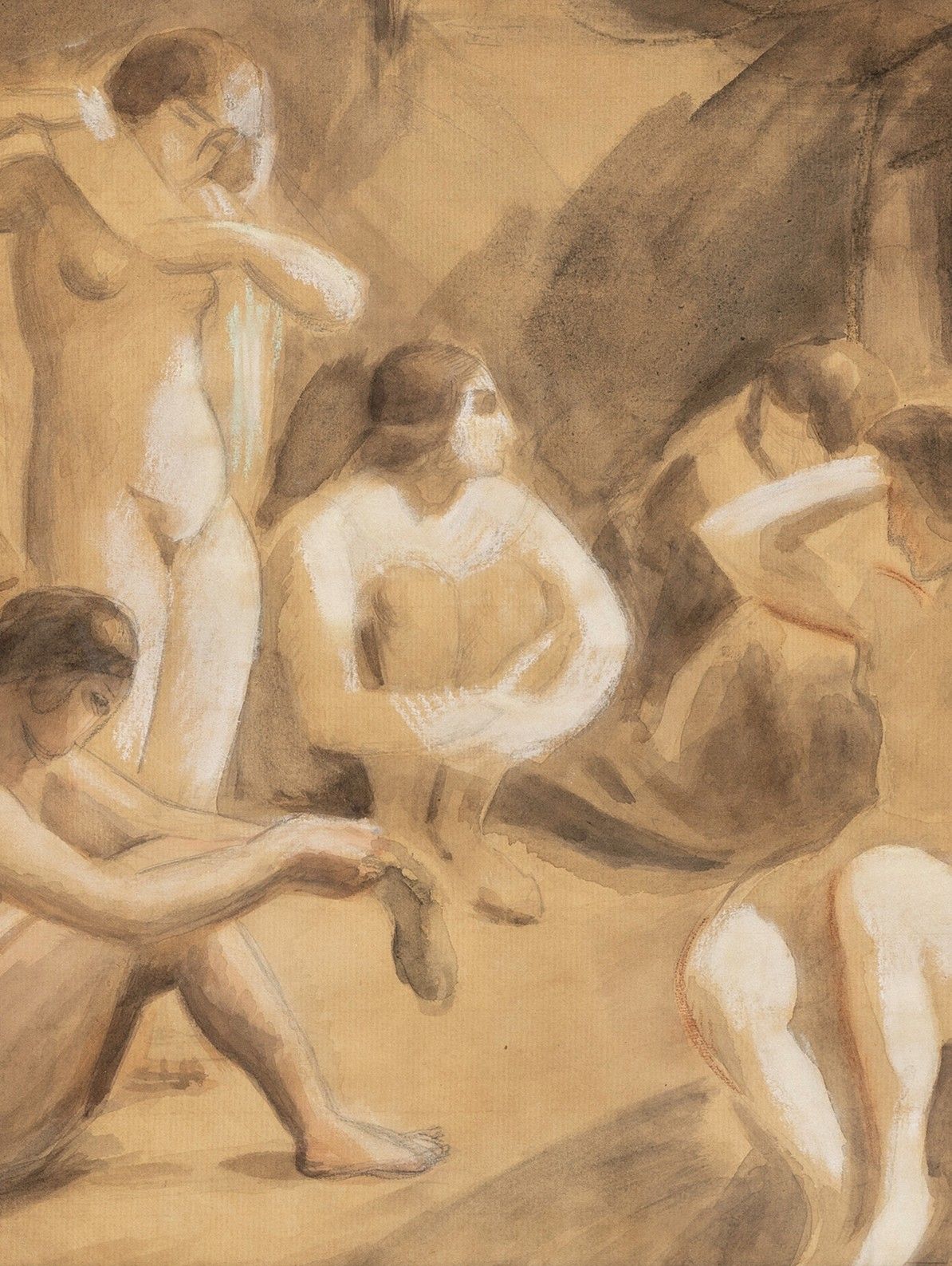 Scène de bain par Georg Pauli (1855-1935)