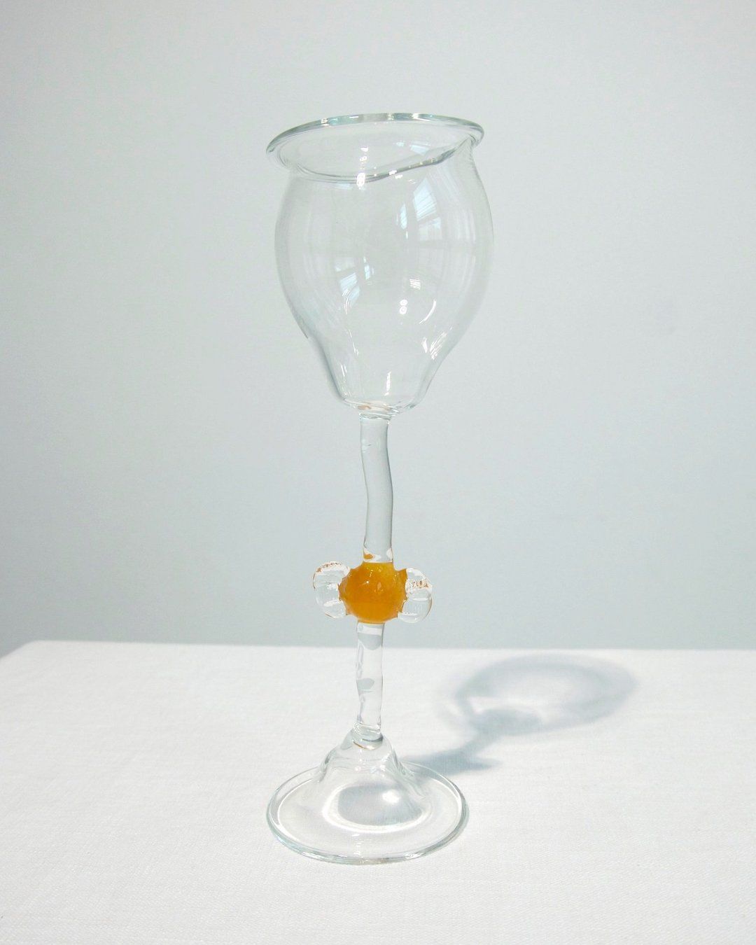 Mouth Blown 'Candy' Wine Glasses
